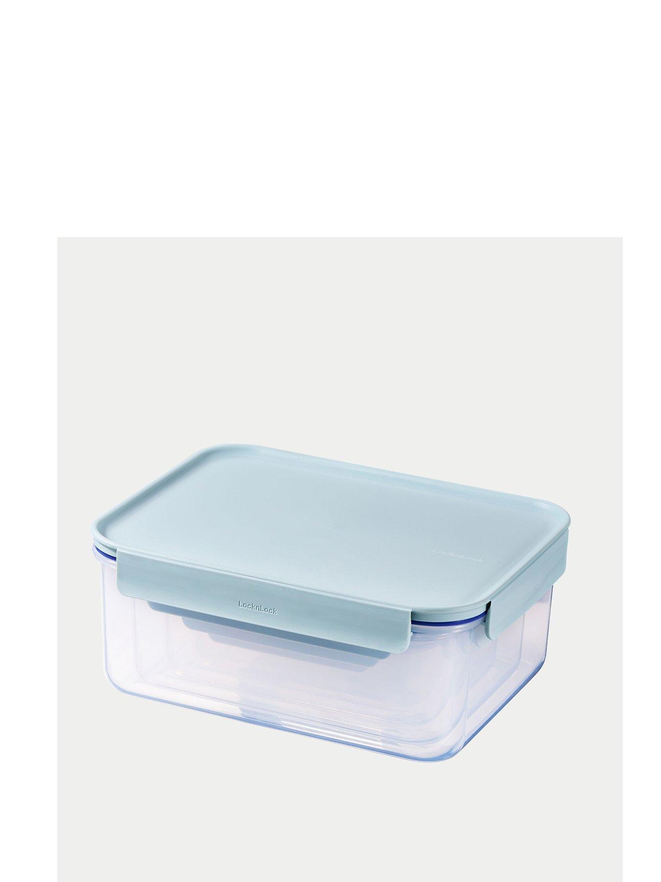Image 2 of 6 of LocknLock Classic Plus Rectangular 8 Piece Nesting Set (set of 4 blue &amp;set of 4 pink)