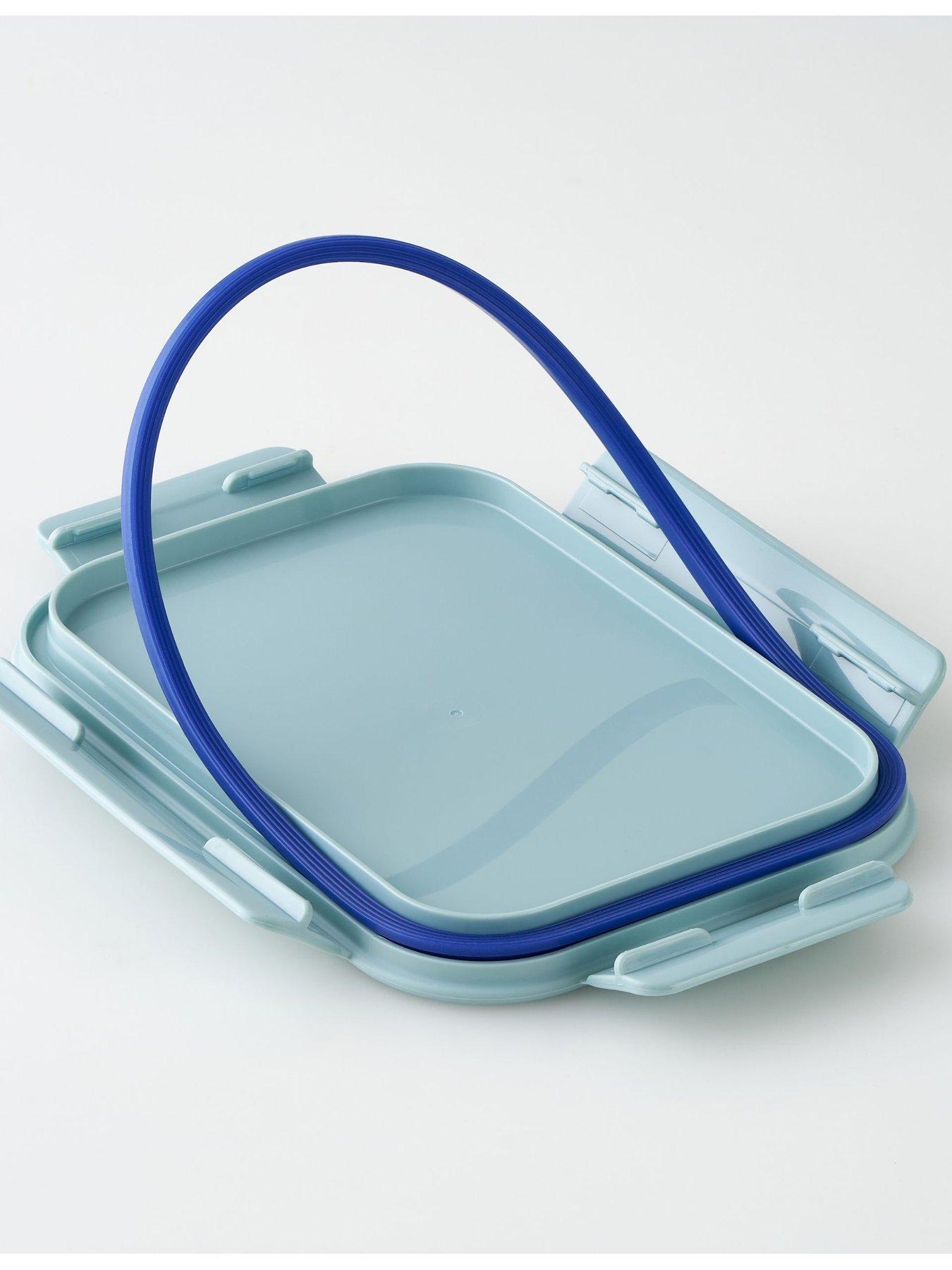 Image 6 of 6 of LocknLock Classic Plus Rectangular 8 Piece Nesting Set (set of 4 blue &amp;set of 4 pink)