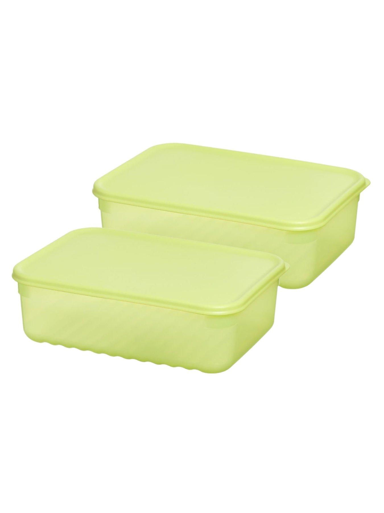 Lock and Lock Freshfit Rectangular 2pce Set, 2 X 3.2l (hle5600ns2)