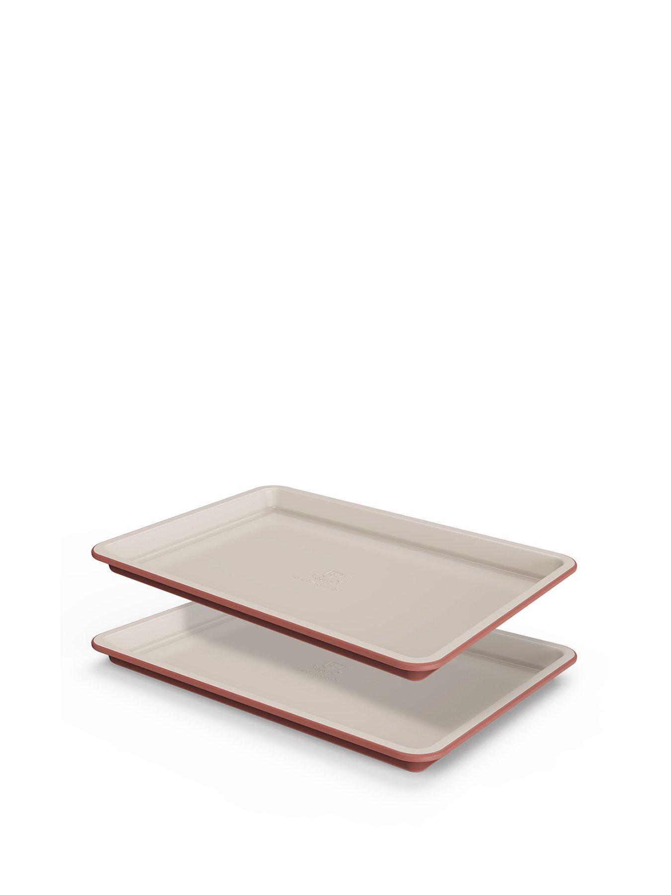 Image 1 of 5 of Prestige Prestige Ceramic Edition - 2 Piece Oven Tray Set: Large Oven Tray X 2: Earth Rose