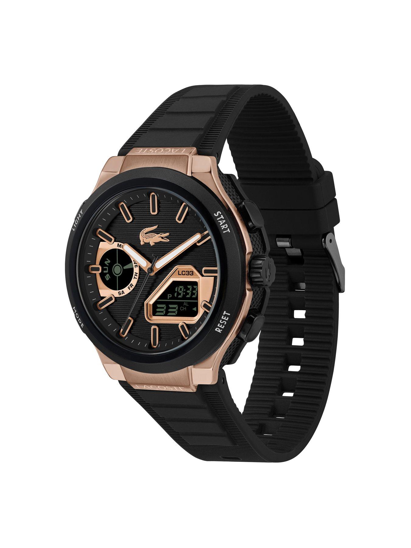 Image 2 of 7 of Lacoste Lacoste Men's LC33 Black Silicone Analog-Digital Watch