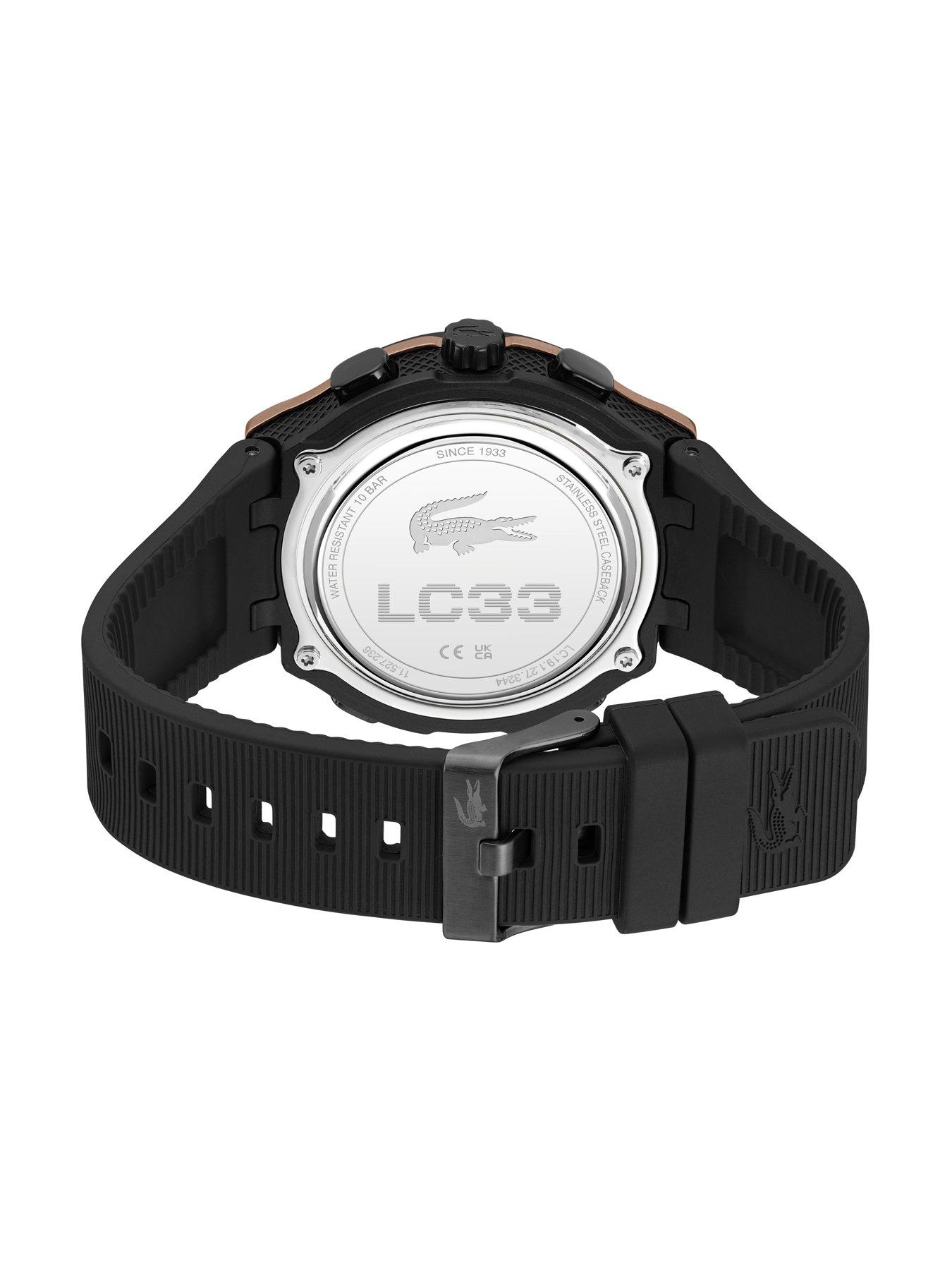 Image 3 of 7 of Lacoste Lacoste Men's LC33 Black Silicone Analog-Digital Watch