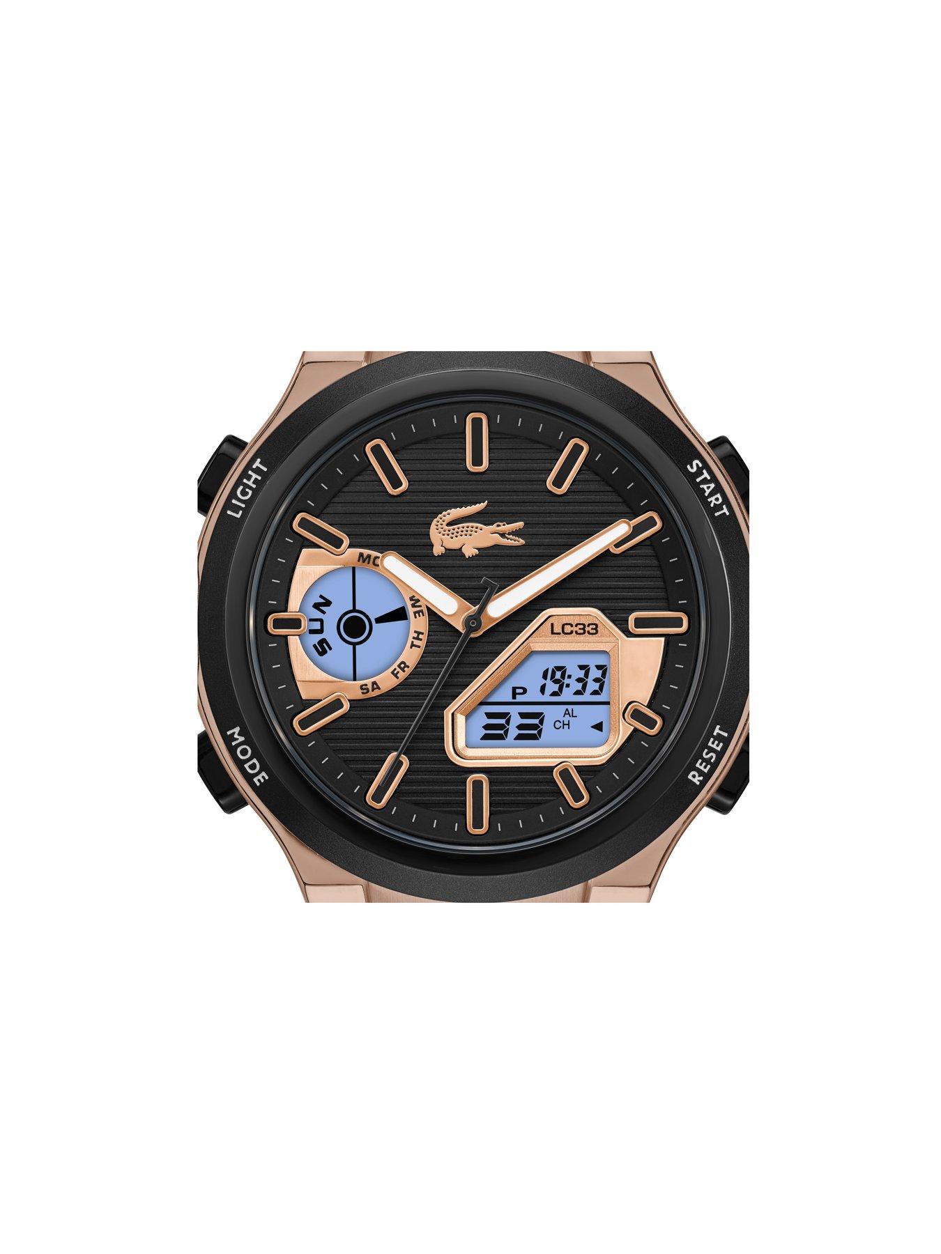 Image 4 of 7 of Lacoste Lacoste Men's LC33 Black Silicone Analog-Digital Watch