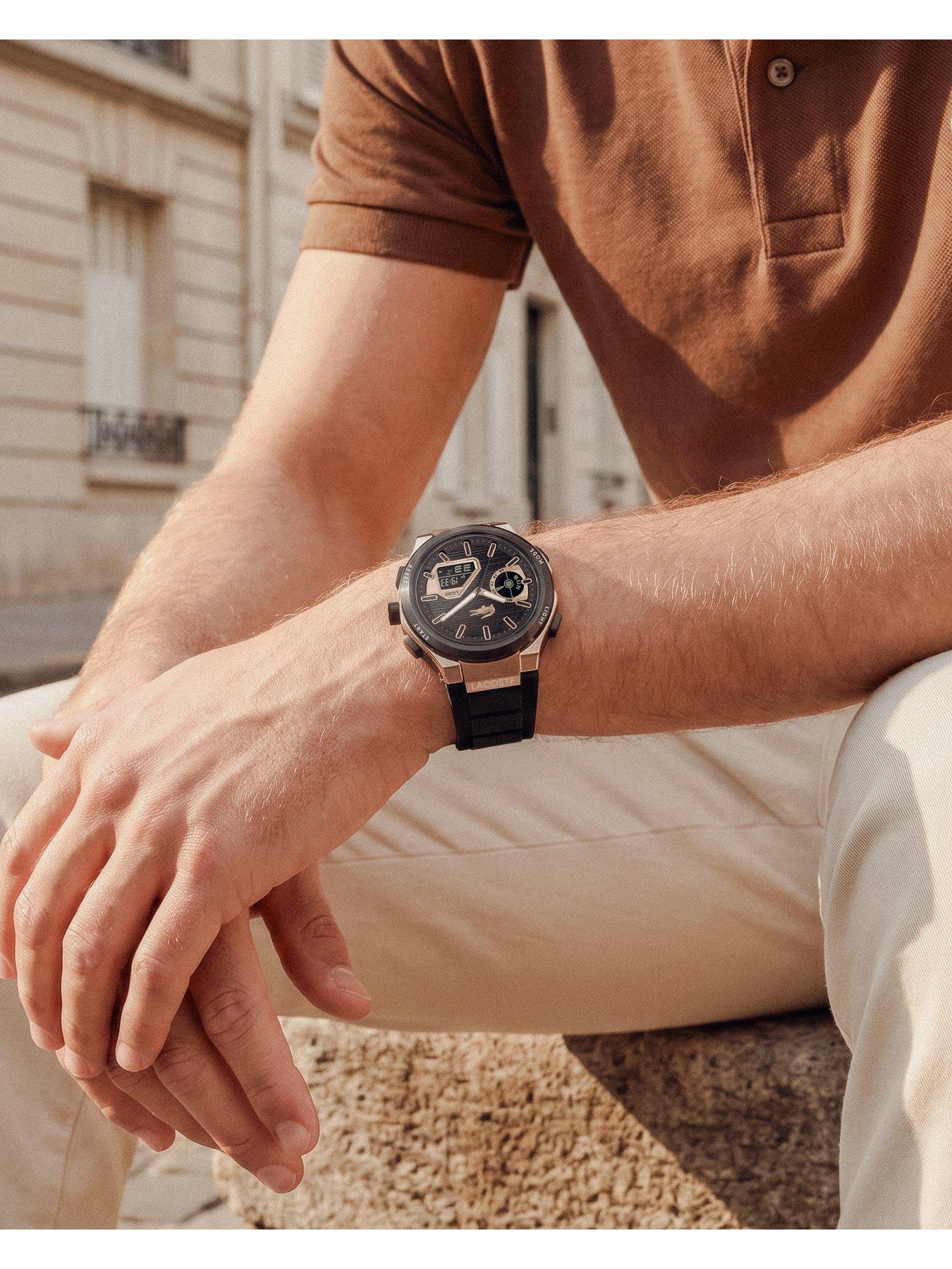Image 6 of 7 of Lacoste Lacoste Men's LC33 Black Silicone Analog-Digital Watch