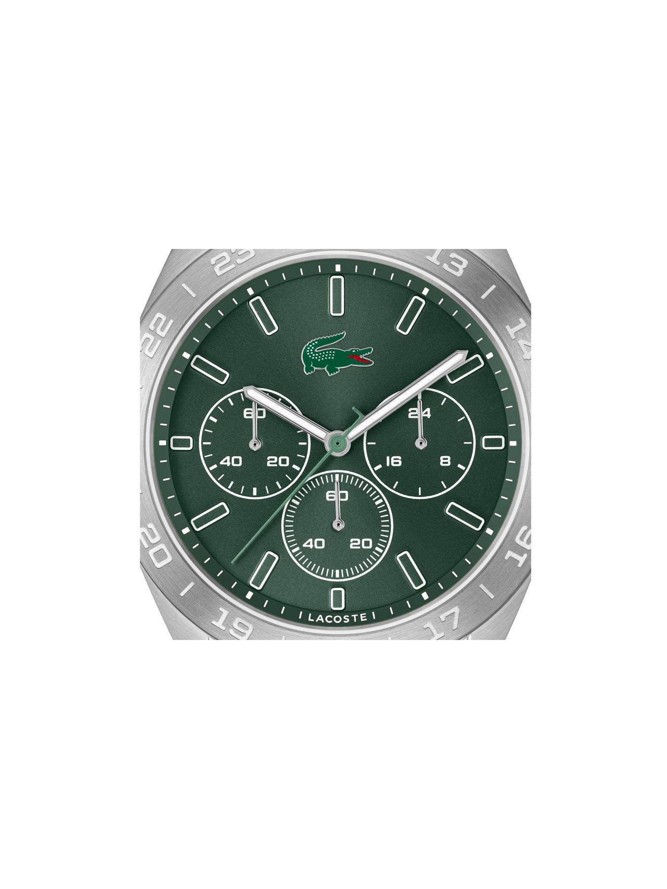Image 4 of 5 of Lacoste Lacoste Watches Men's Boston Green Dial and Stainless Steel Bracelet Chronograph Watch