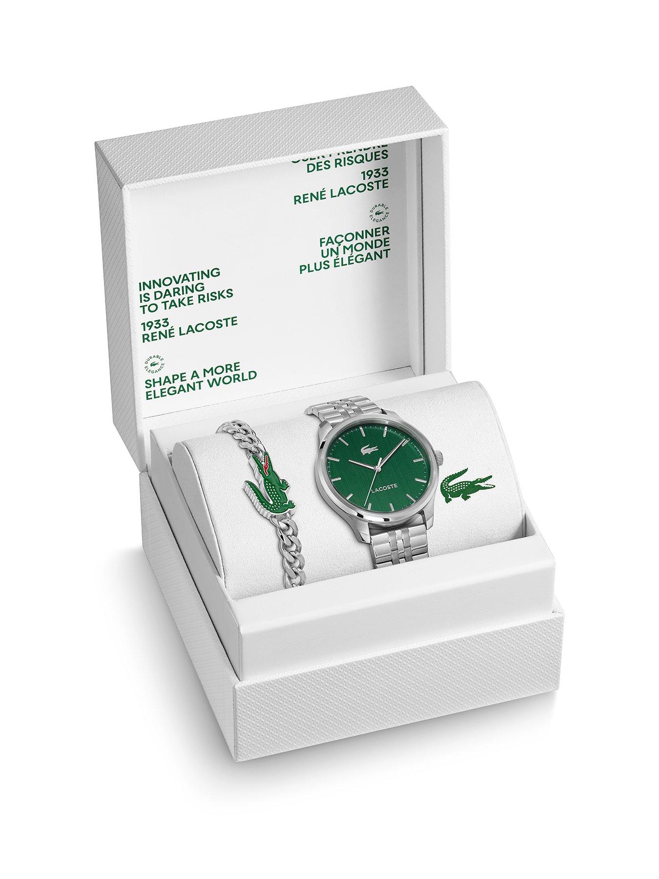 Lacoste Men's Stainless Steel Lisbon Watch and Arthor Bracelet Giftset