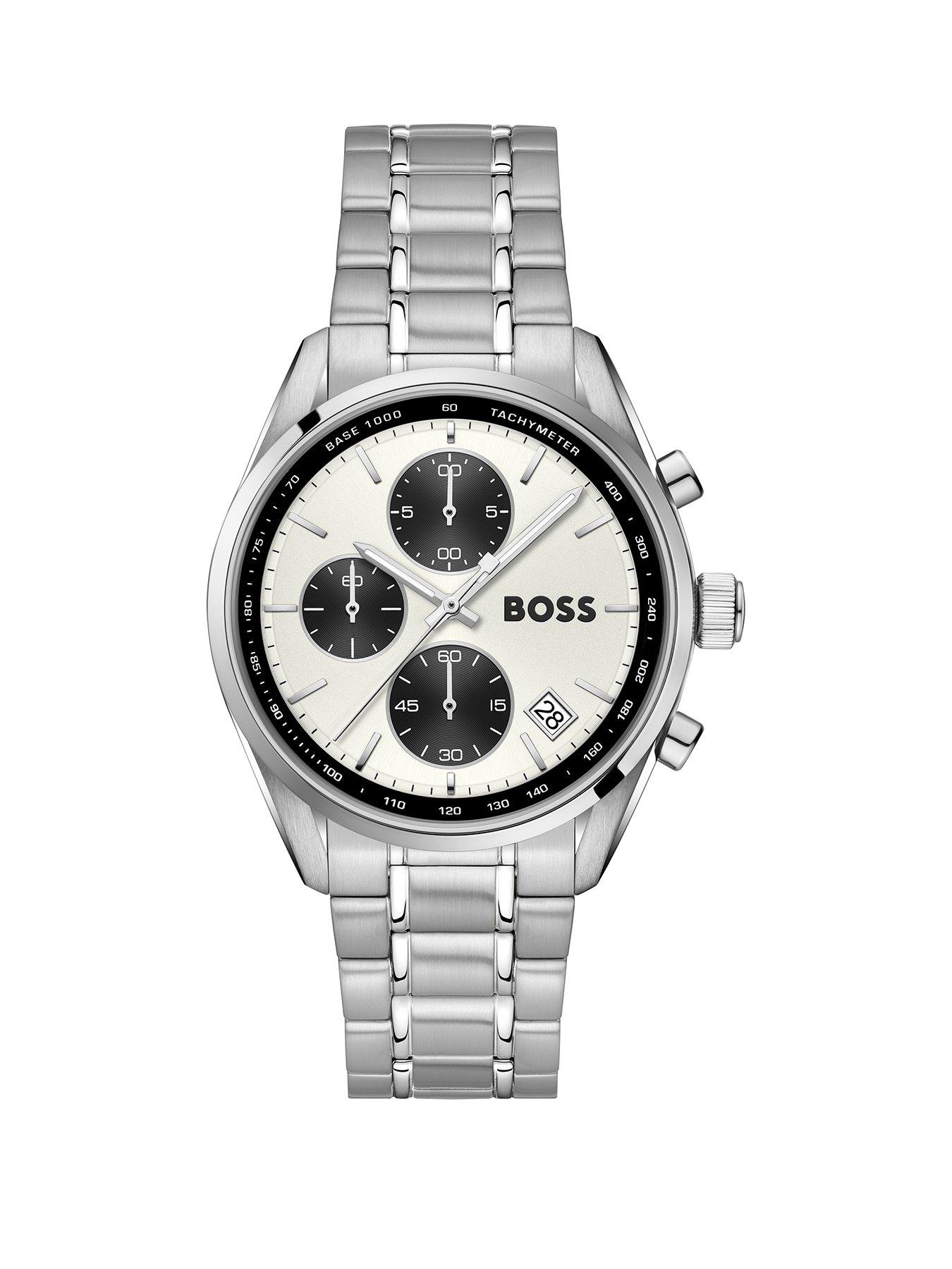 Boss Gents Boss Grand Prix Touring Stainless Steel Bracelet Watch in Silver