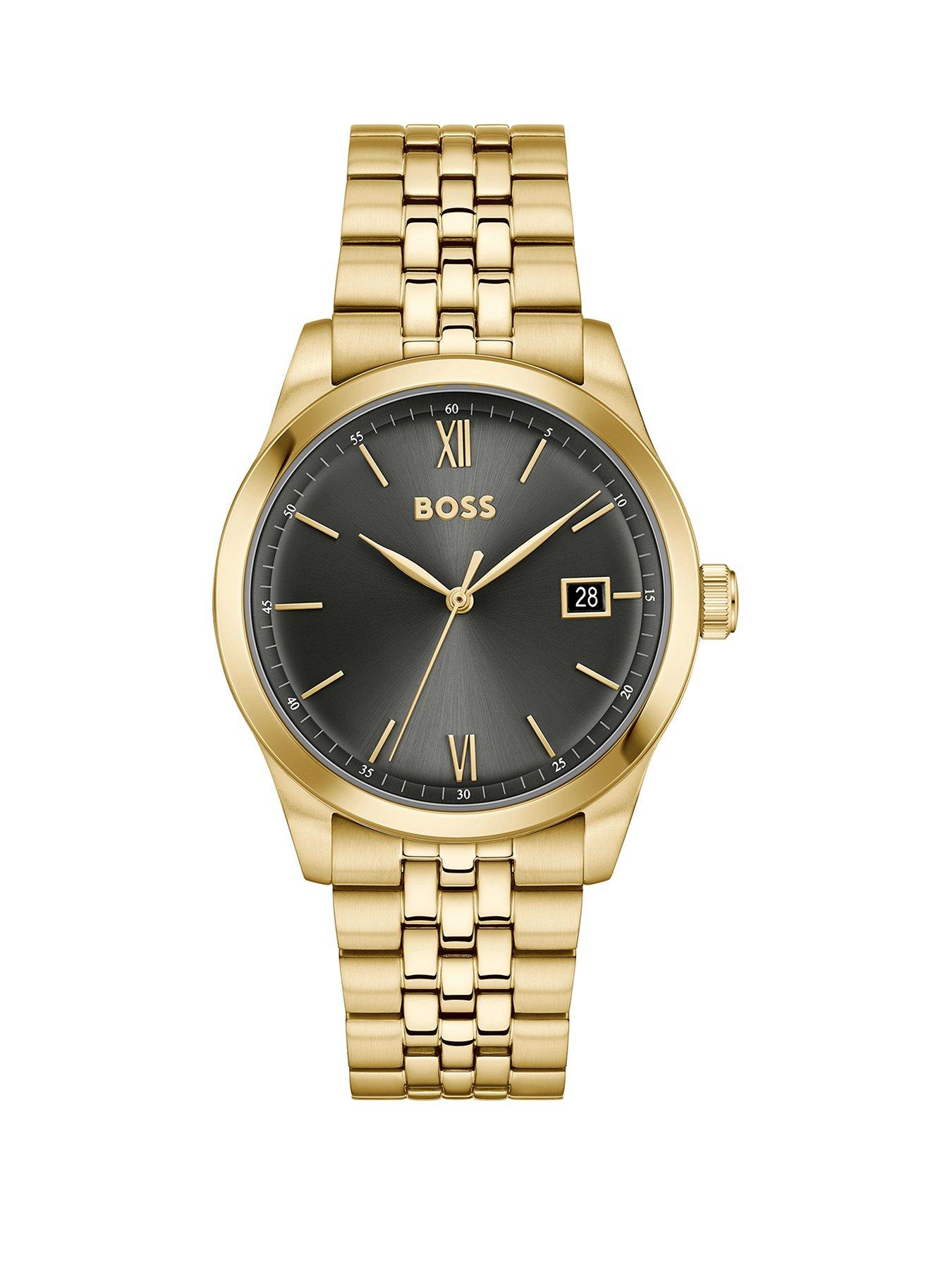 Boss Gents Boss Langford Gold Ip Watch