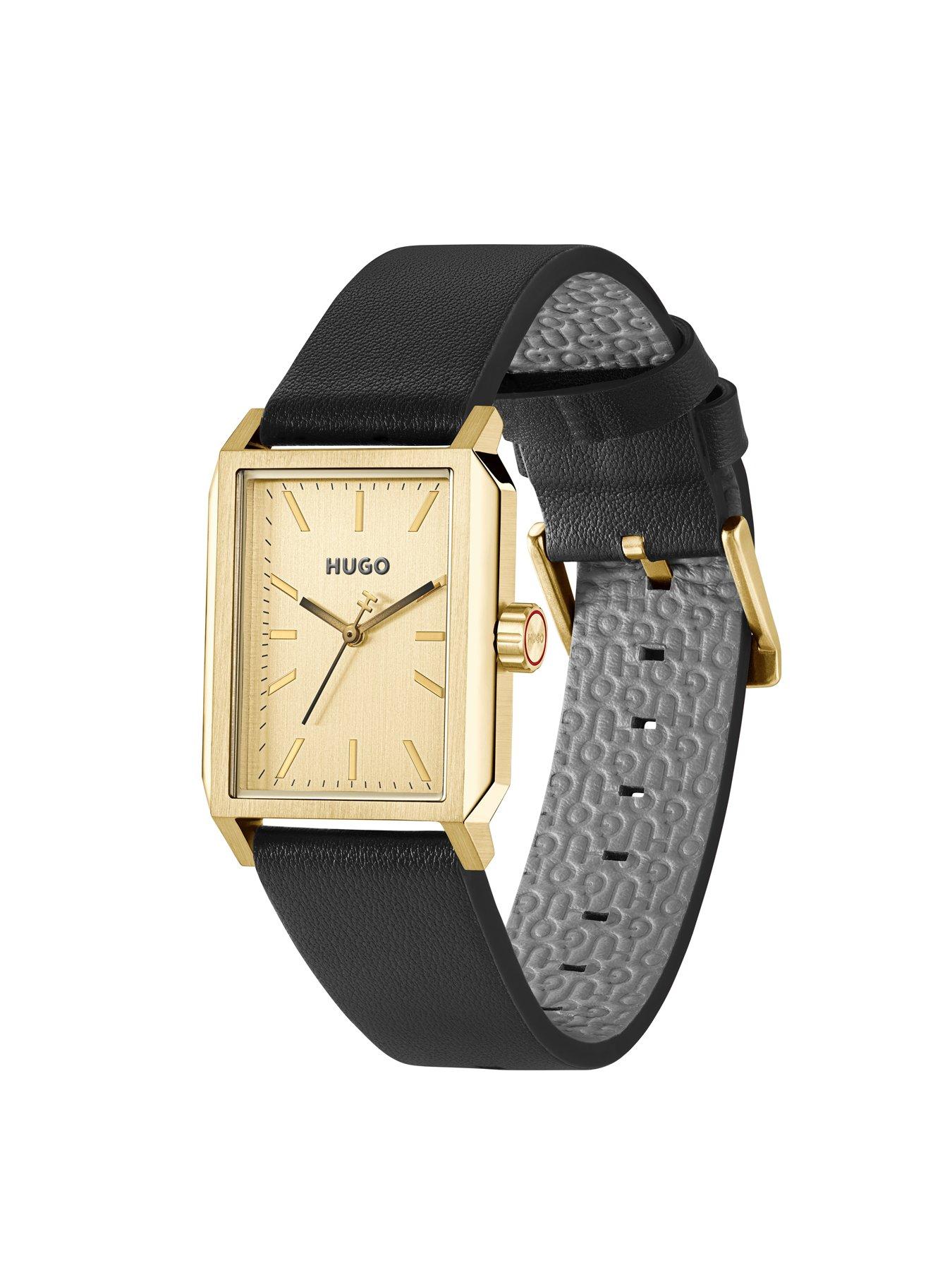 Image 3 of 8 of HUGO Gents HUGO #STEEZE Black Leather Watch
