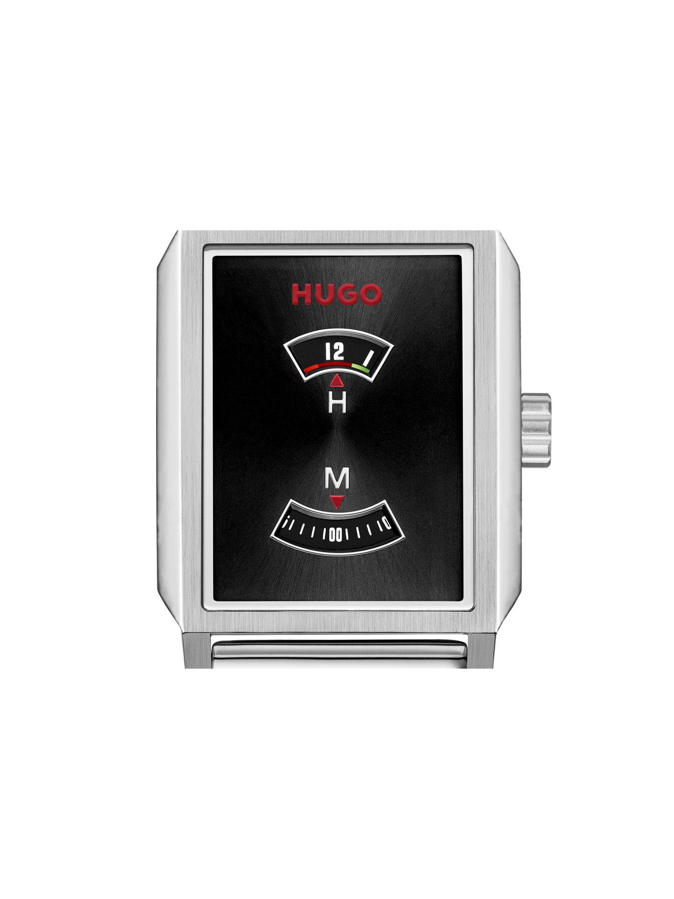 Image 2 of 8 of HUGO Stainless Steel Mesh Jump Hour Dial Steeze  Watch