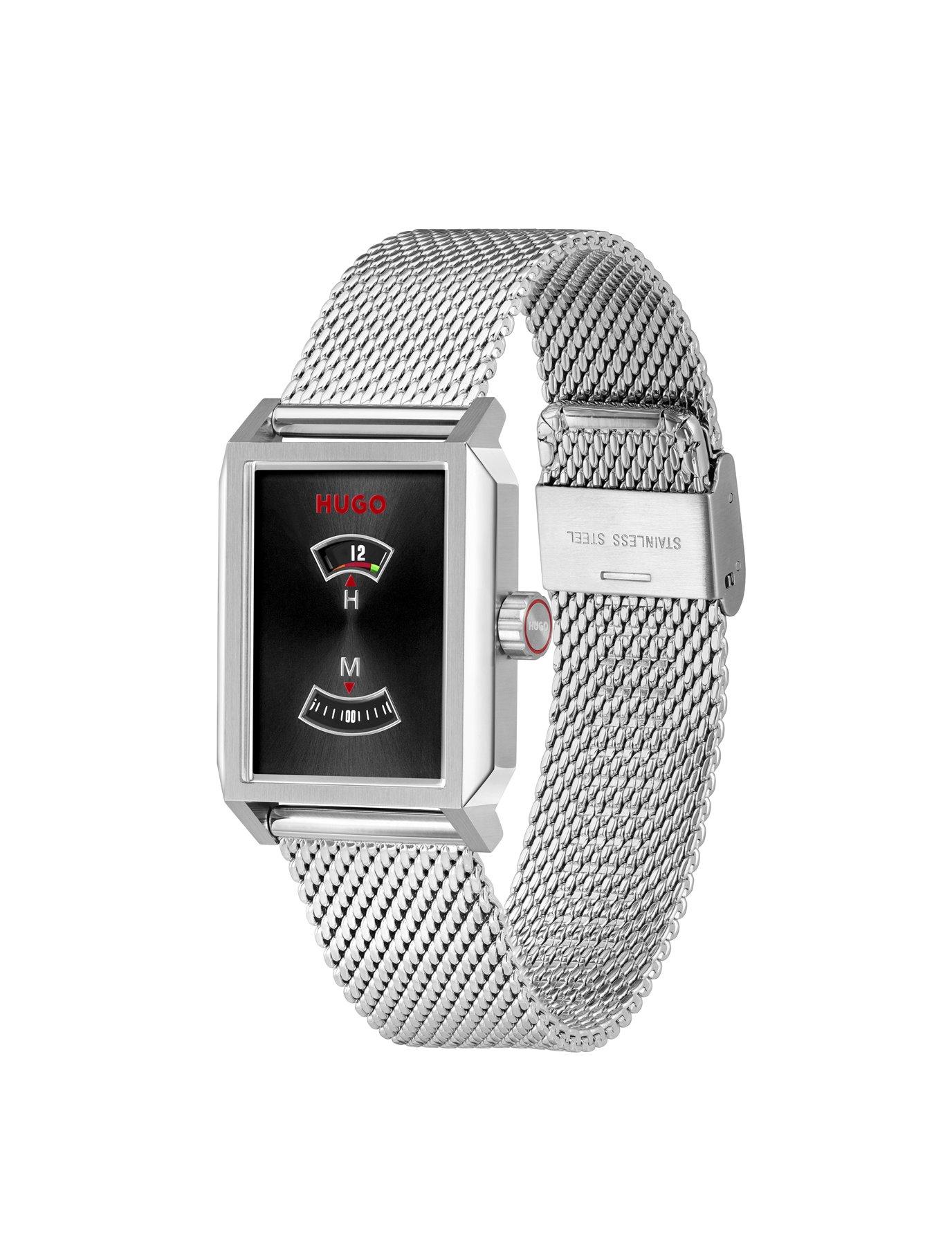 Image 3 of 8 of HUGO Stainless Steel Mesh Jump Hour Dial Steeze  Watch