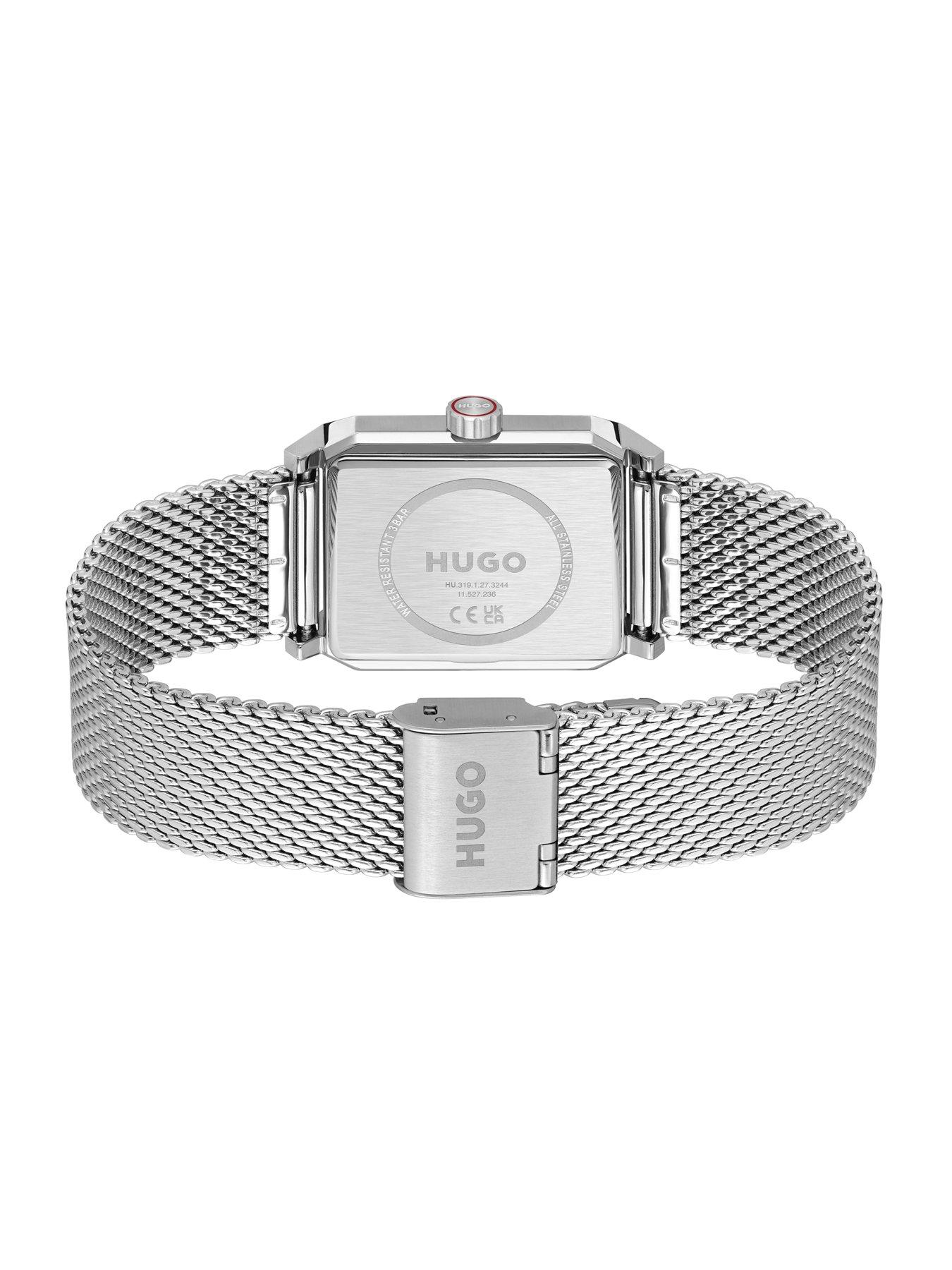 Image 4 of 8 of HUGO Stainless Steel Mesh Jump Hour Dial Steeze  Watch