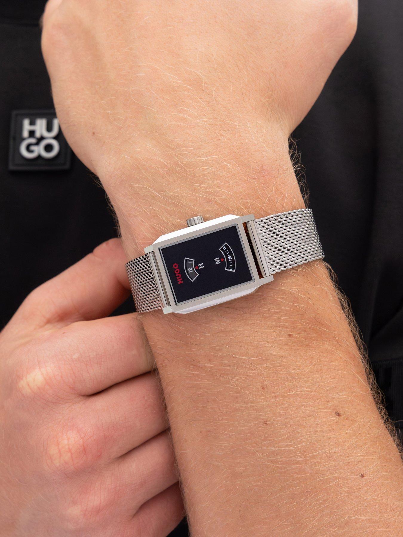 Image 5 of 8 of HUGO Stainless Steel Mesh Jump Hour Dial Steeze  Watch