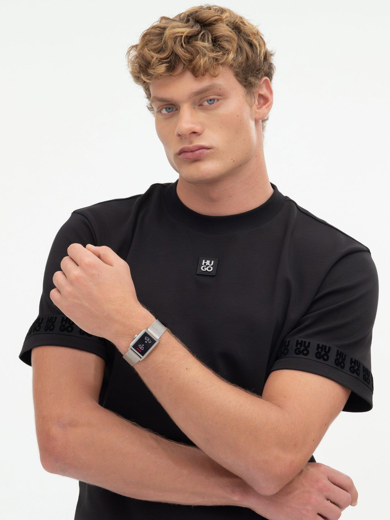 Image 6 of 8 of HUGO Stainless Steel Mesh Jump Hour Dial Steeze  Watch
