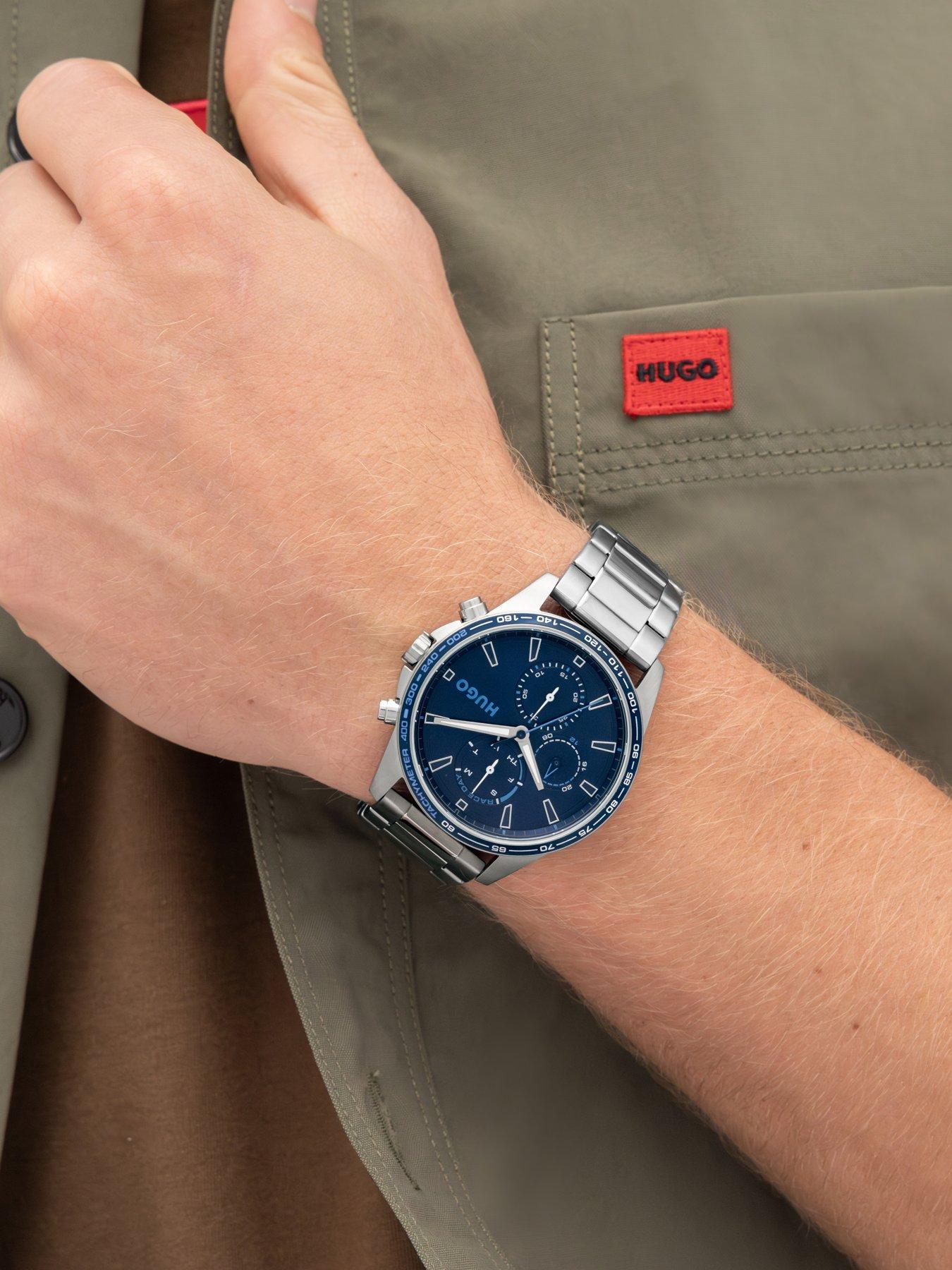 Image 5 of 8 of HUGO Gents HUGO #DRIFT Blue Dial and Stainless Steel Multifunction  Watch