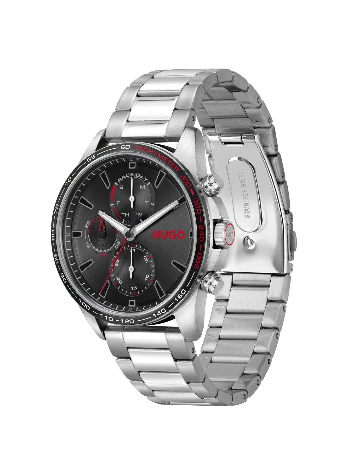 Image 3 of 8 of HUGO Black Dial and Stainless Steel Multifunction Drift Watch