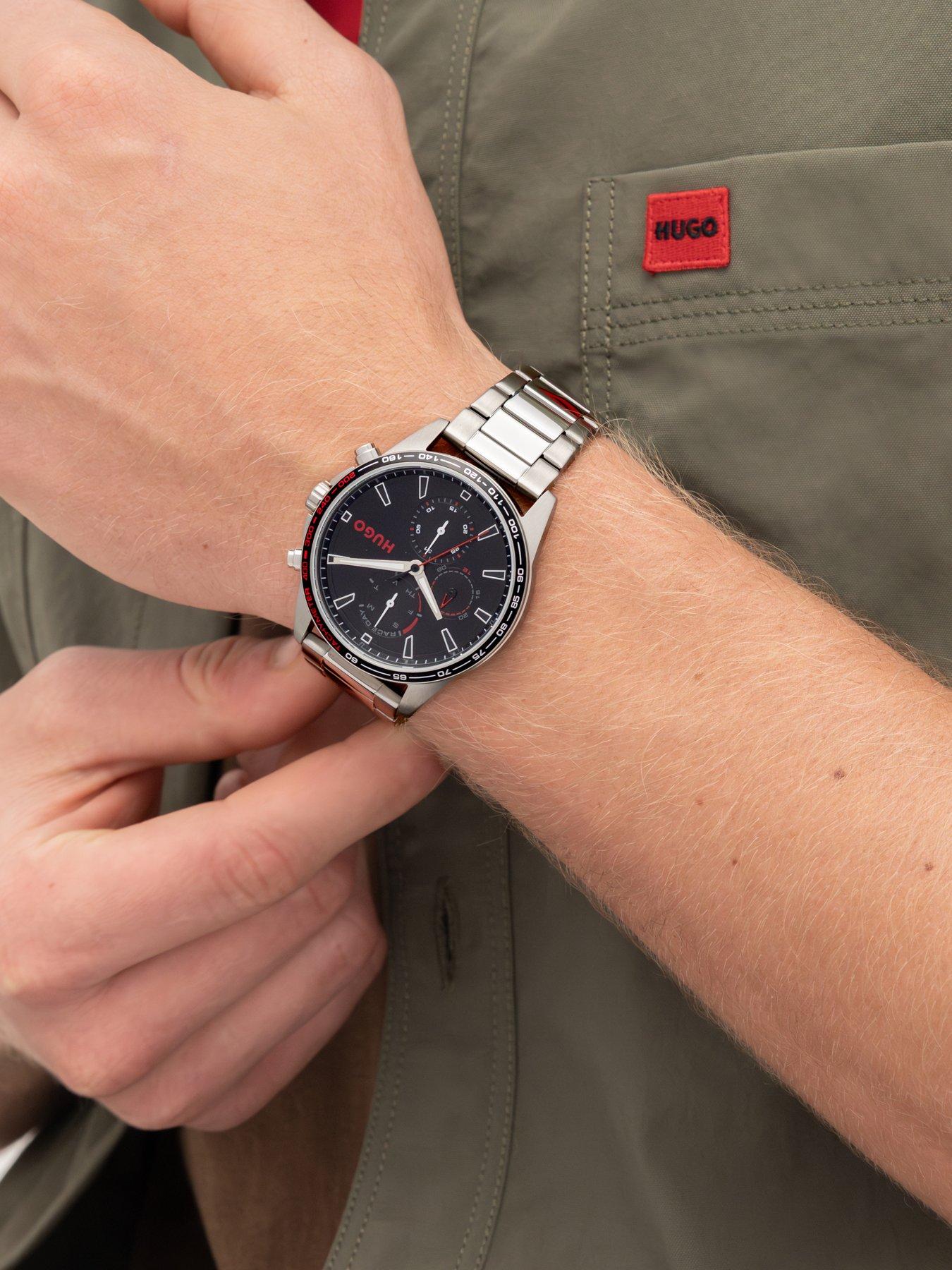Image 5 of 8 of HUGO Black Dial and Stainless Steel Multifunction Drift Watch