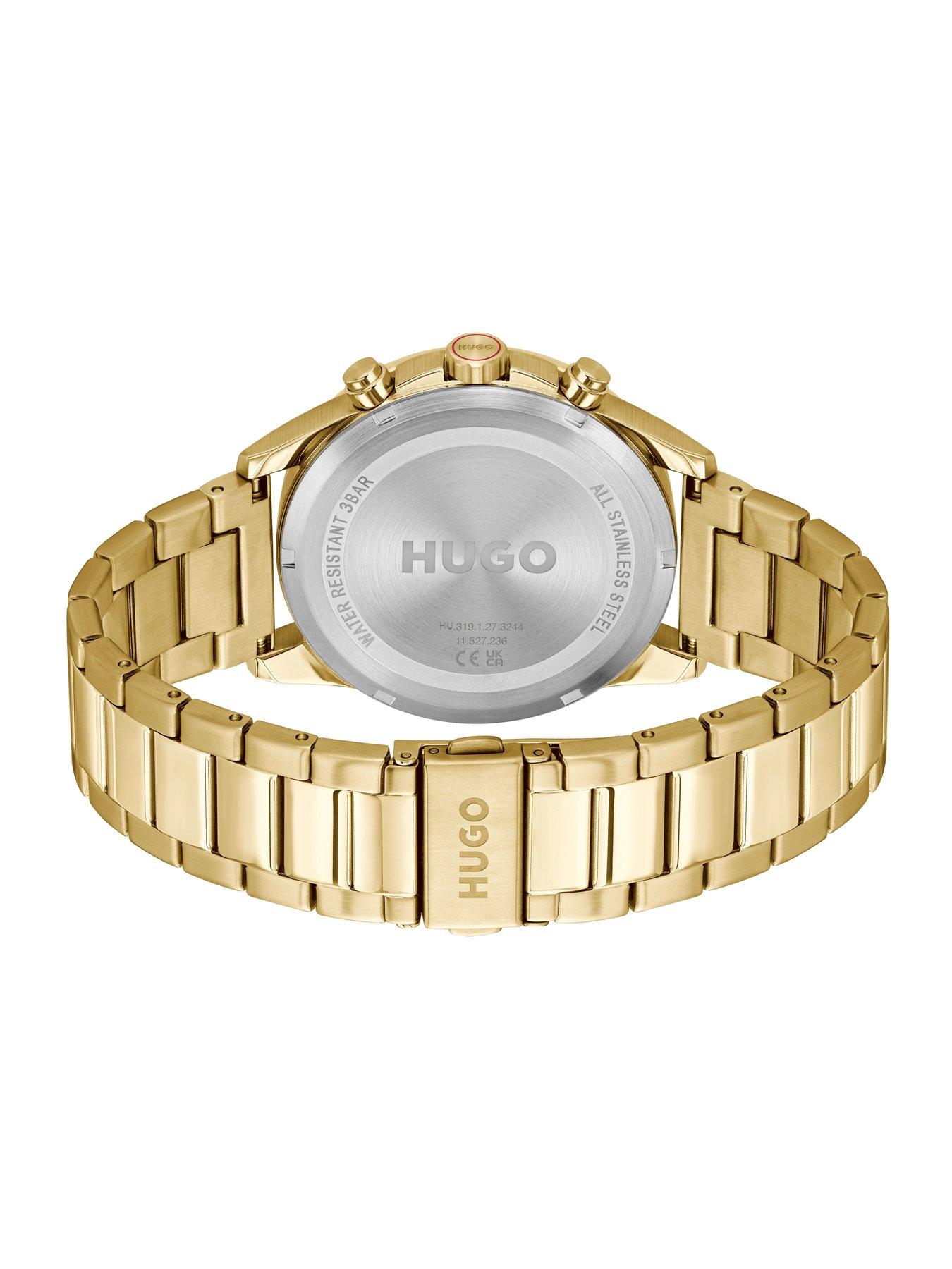 Image 4 of 8 of HUGO Gents HUGO #DRIFT Gold IP Multifunction Watch