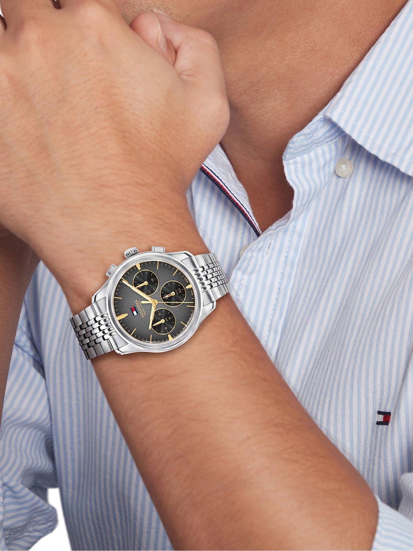Image 4 of 4 of Tommy Hilfiger Tommy Hilfiger Men's Black Dial Stainless Steel Watch