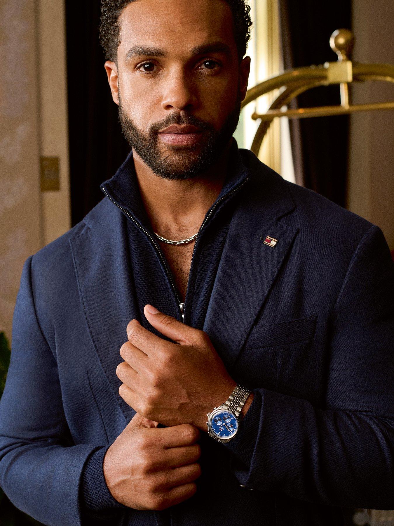 Image 6 of 7 of Tommy Hilfiger Tommy Hilfiger Men's Blue Dial  Stainless Steel Watch