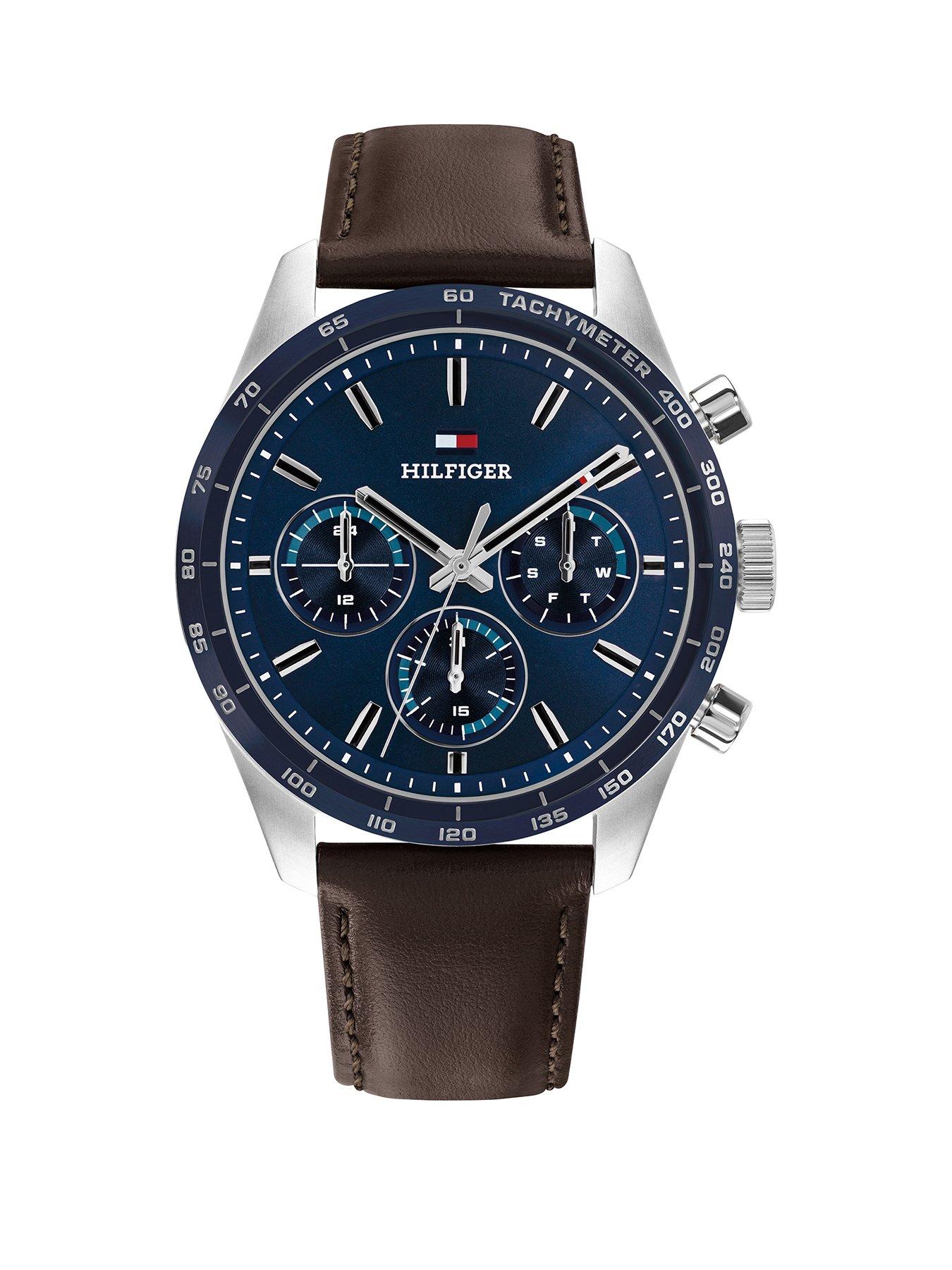 Tommy Hilfiger Tommy Hilfiger Men's Brown Leather Strap Watch