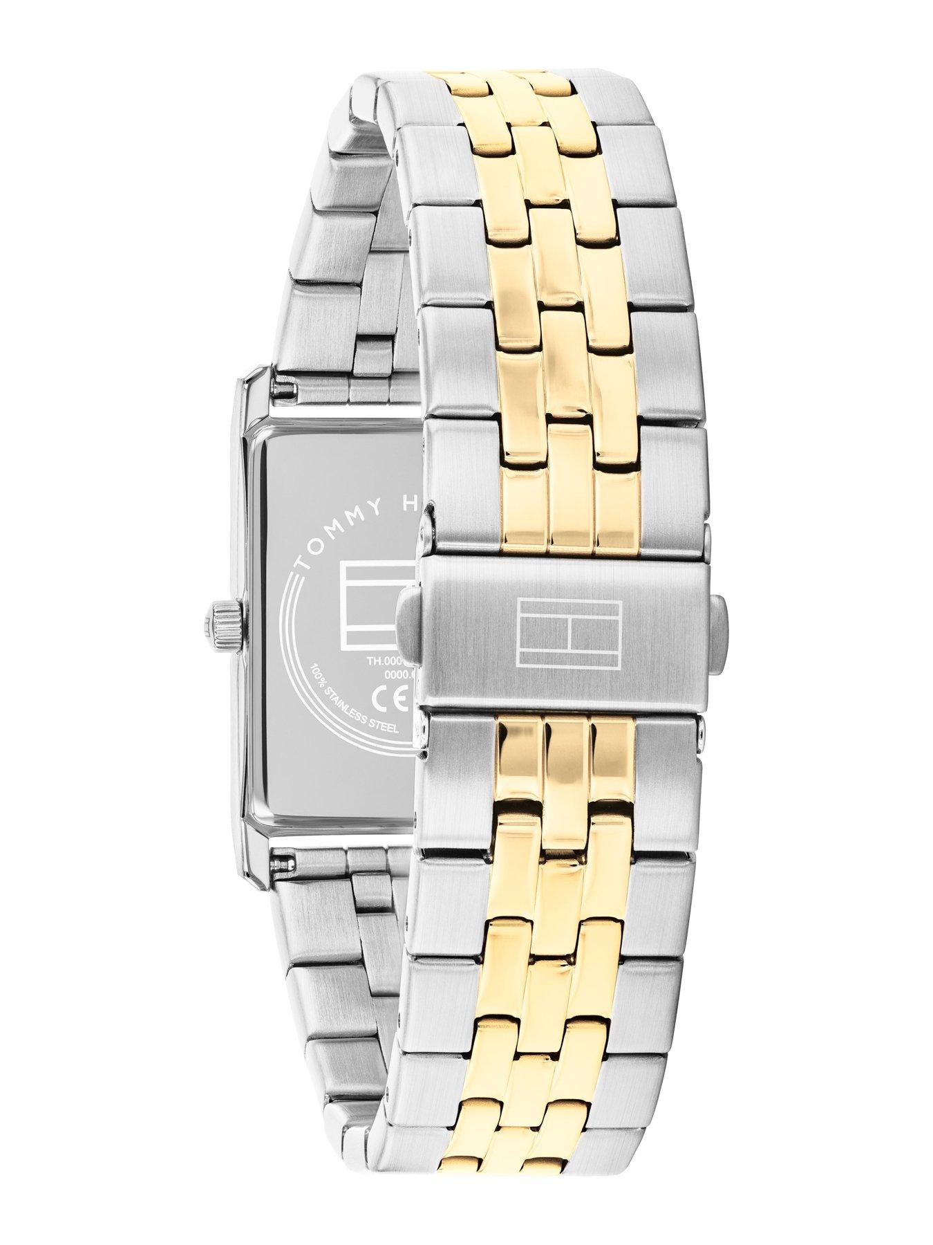 Image 3 of 4 of Tommy Hilfiger Two Tone Gold IP &amp; Stainless Steel Bracelet Watch