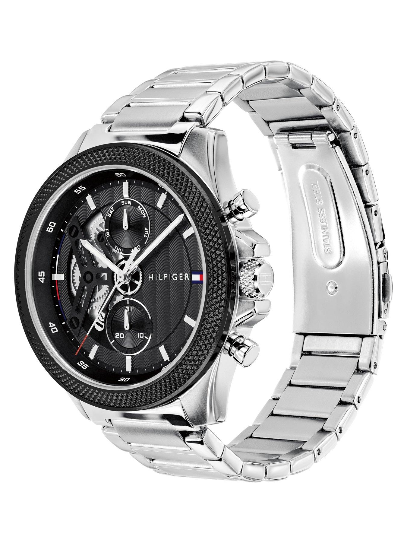 Image 2 of 3 of Tommy Hilfiger Skeleton Dial Stainless Steel Bracelet Watch