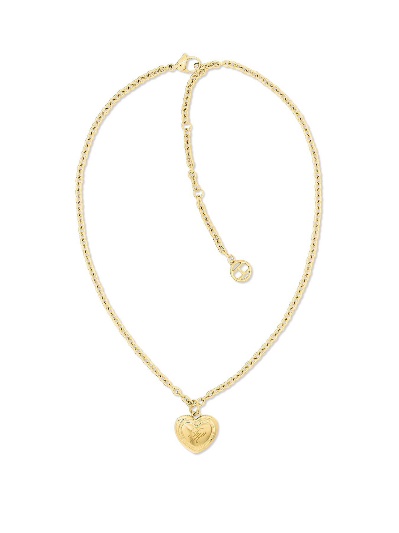 Tommy Hilfiger Tommy Hilfiger Women's Gold Plated Vintage Heart Necklace