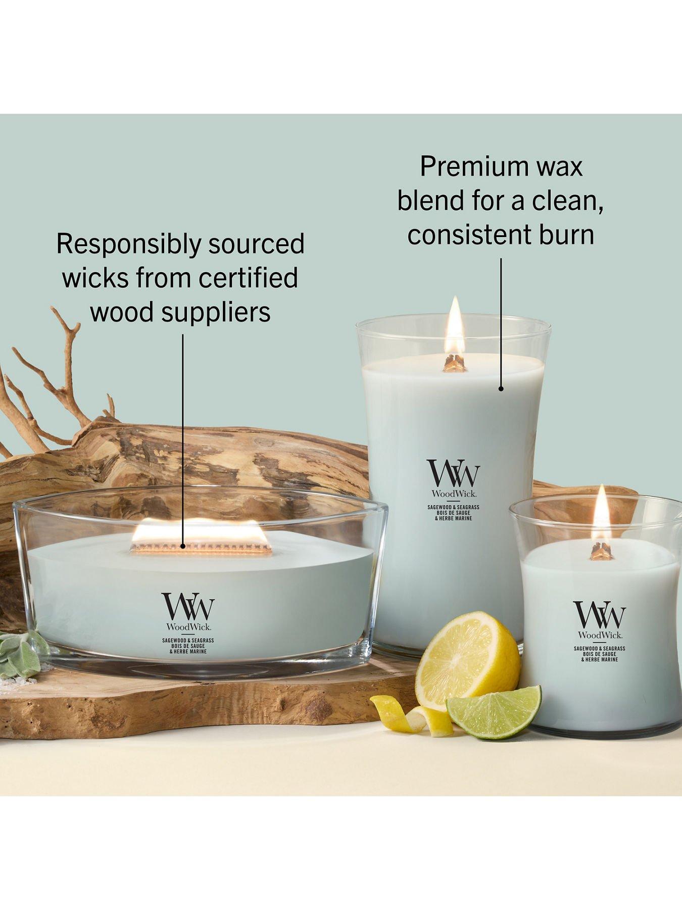 Image 7 of 8 of WoodWick Elipse Candle - Sagewood & Seagrass