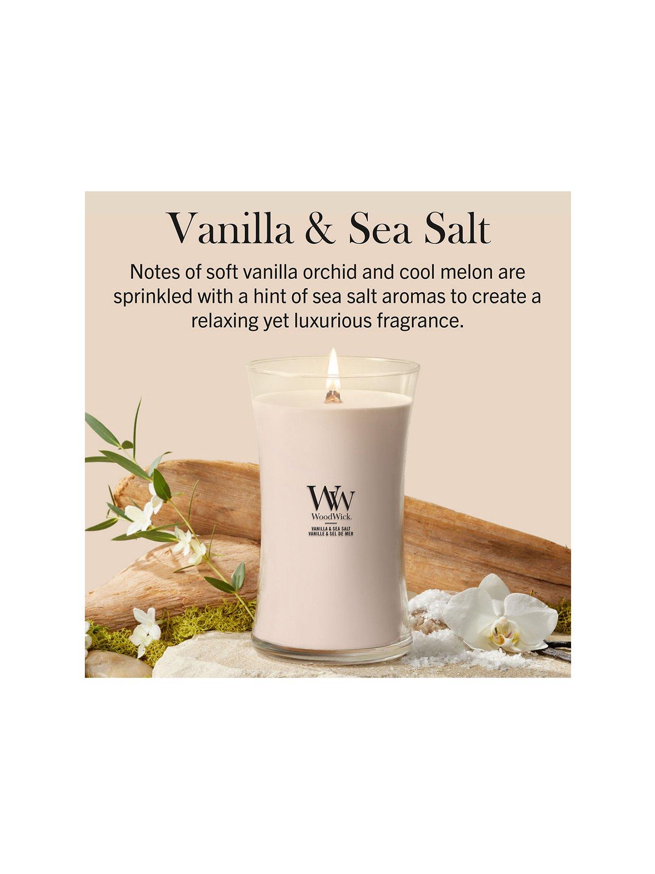 Image 2 of 8 of WoodWick Large Candle - Vanilla & Sea Salt