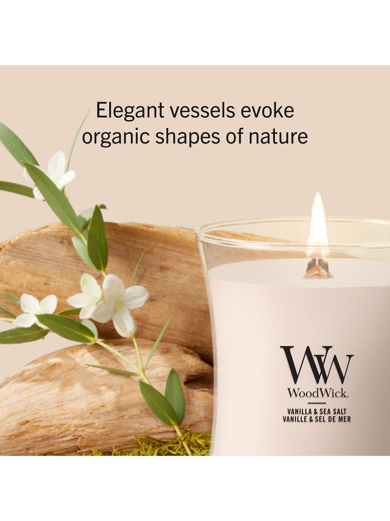 Image 4 of 8 of WoodWick Large Candle - Vanilla & Sea Salt