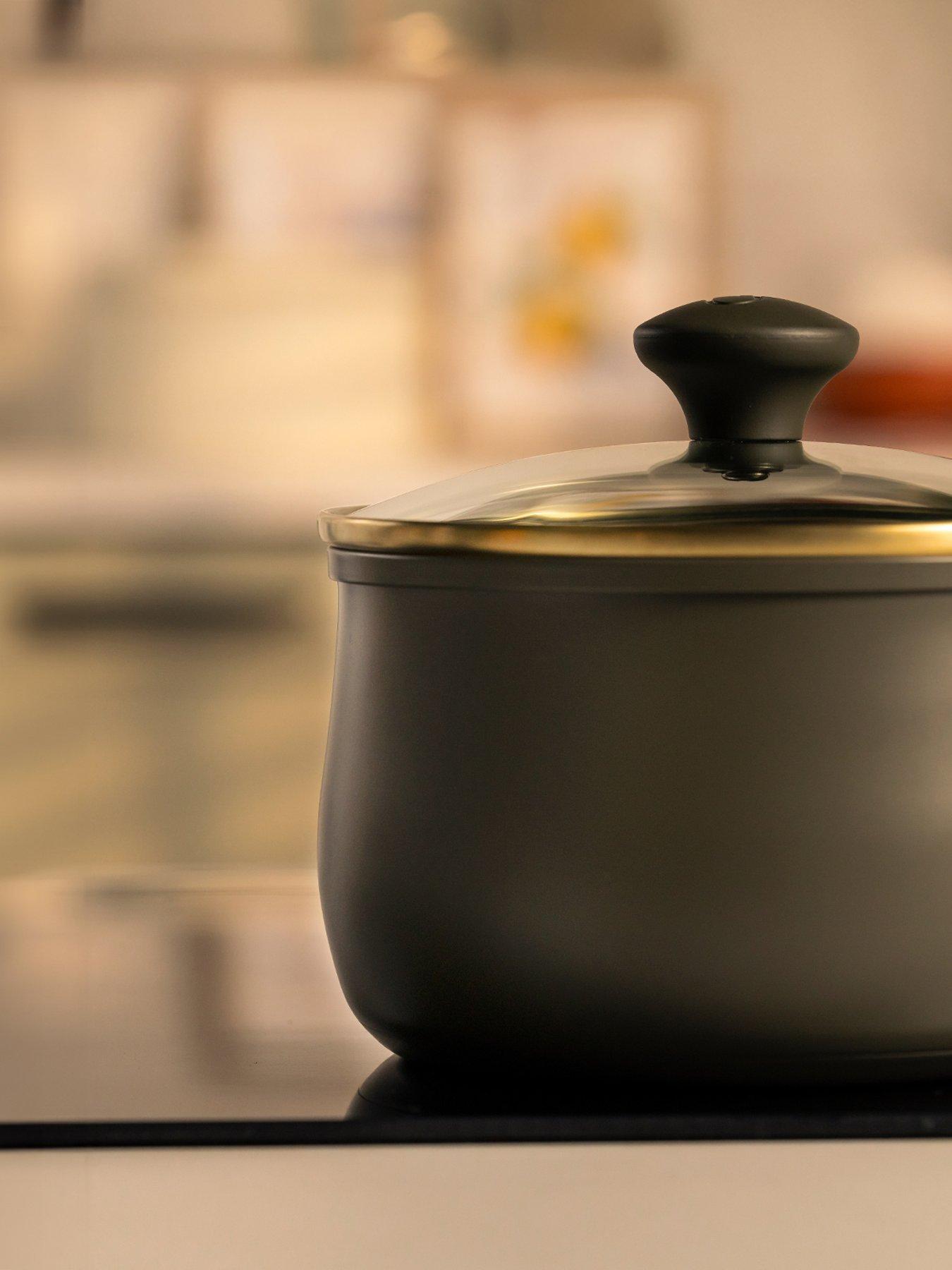 Image 4 of 5 of Prestige Stainless Steel Frying Pans &amp; Saucepans with Lids, Set of 5 - Urban Olive