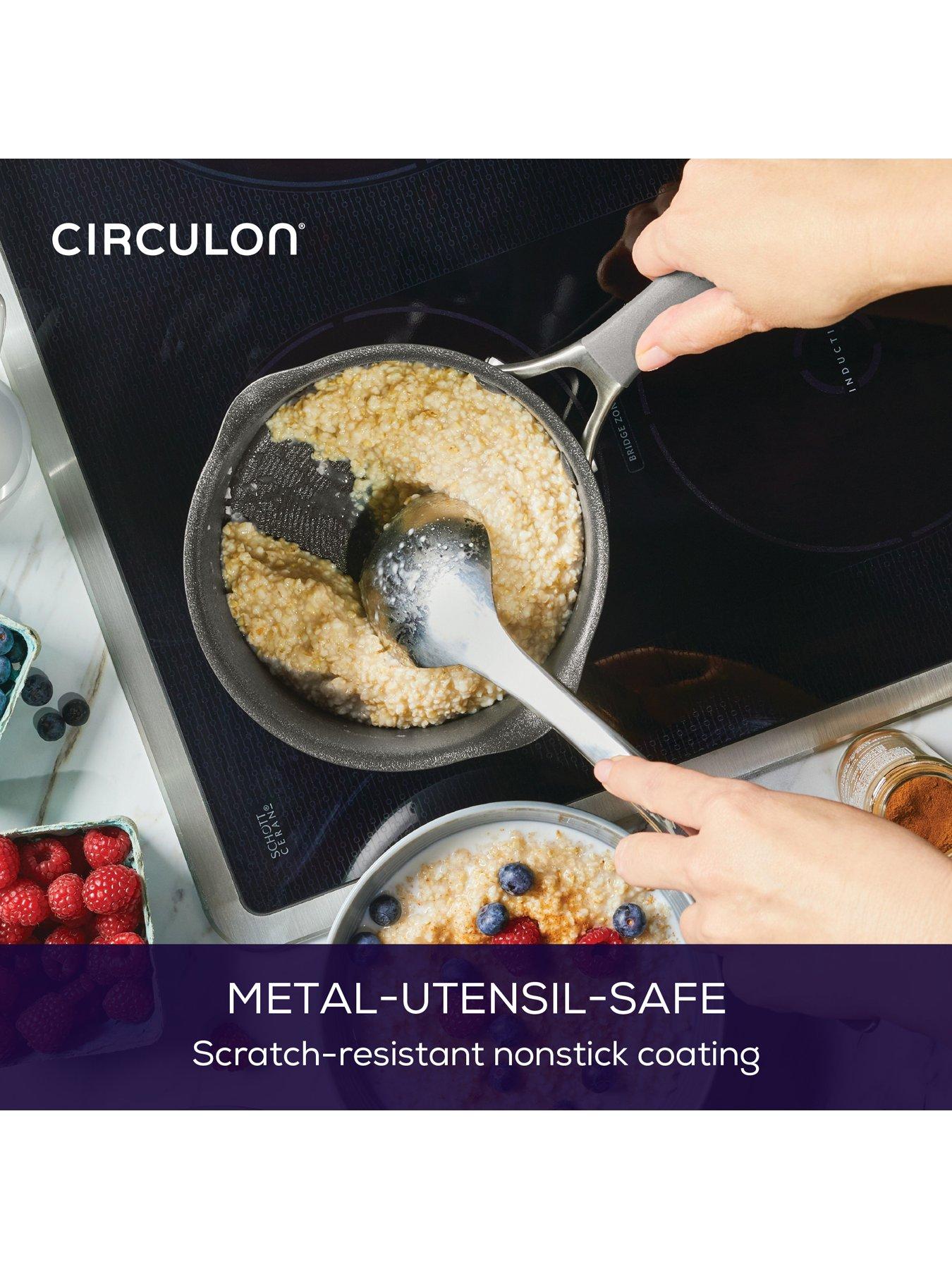 Image 5 of 8 of Circulon Scratch Defense A1 Series Straining Saucepan, 16cm/1.8l