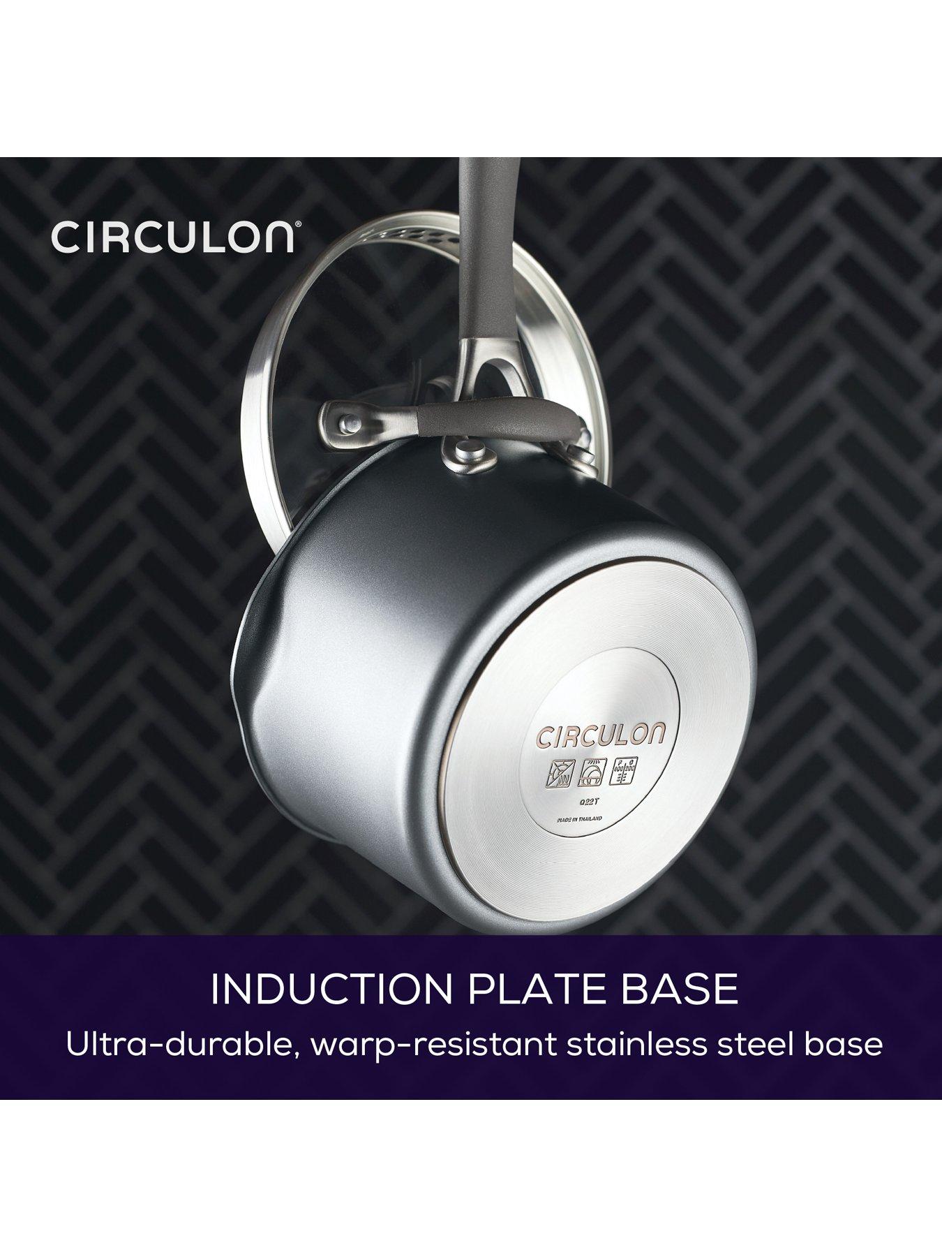 Image 6 of 8 of Circulon Scratch Defense A1 Series Straining Saucepan, 16cm/1.8l