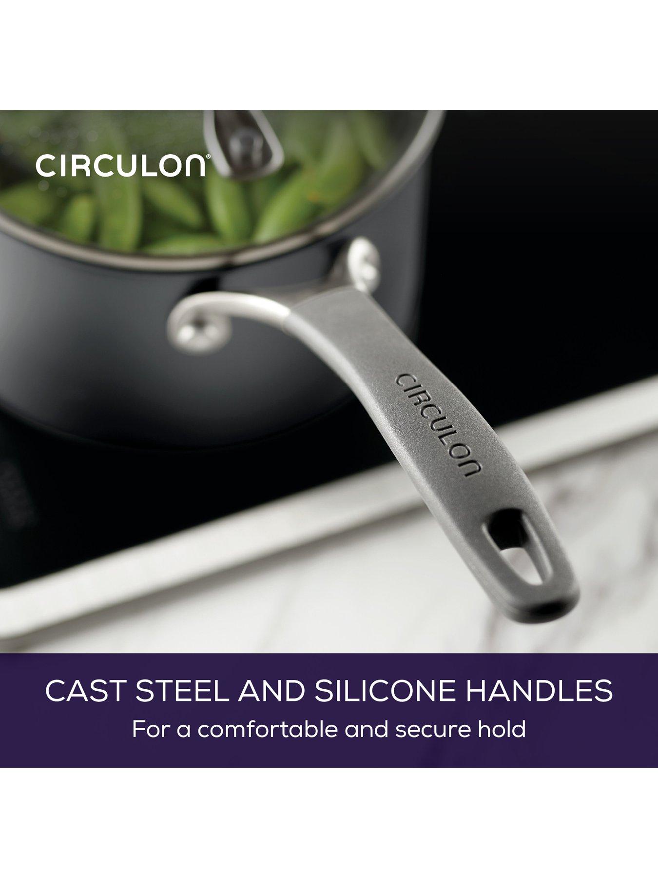 Image 7 of 8 of Circulon Scratch Defense A1 Series Straining Saucepan, 16cm/1.8l