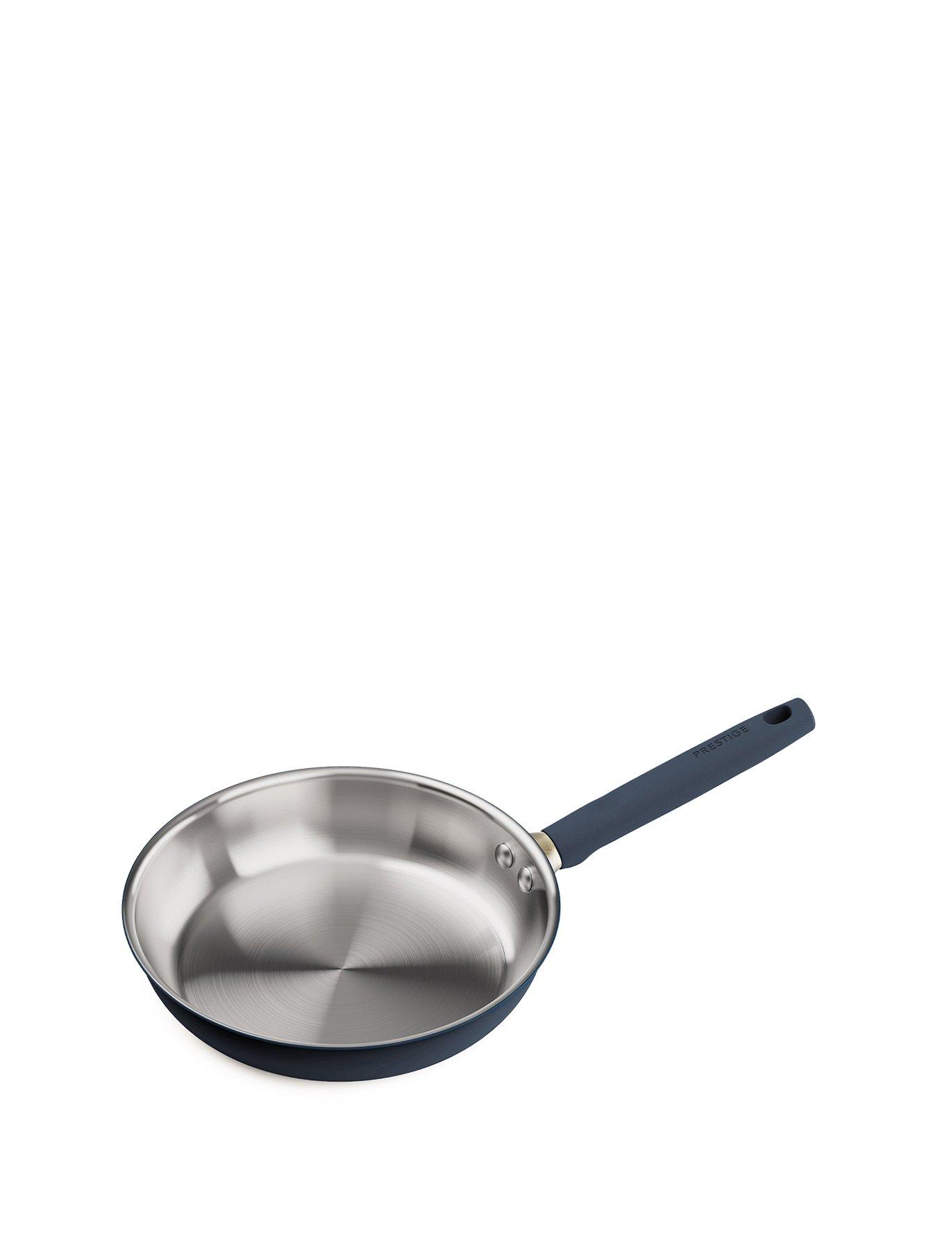 Image 1 of 5 of Prestige Prestige Stainless Edition - 28cm Uncoated Frying Pan: French Navy