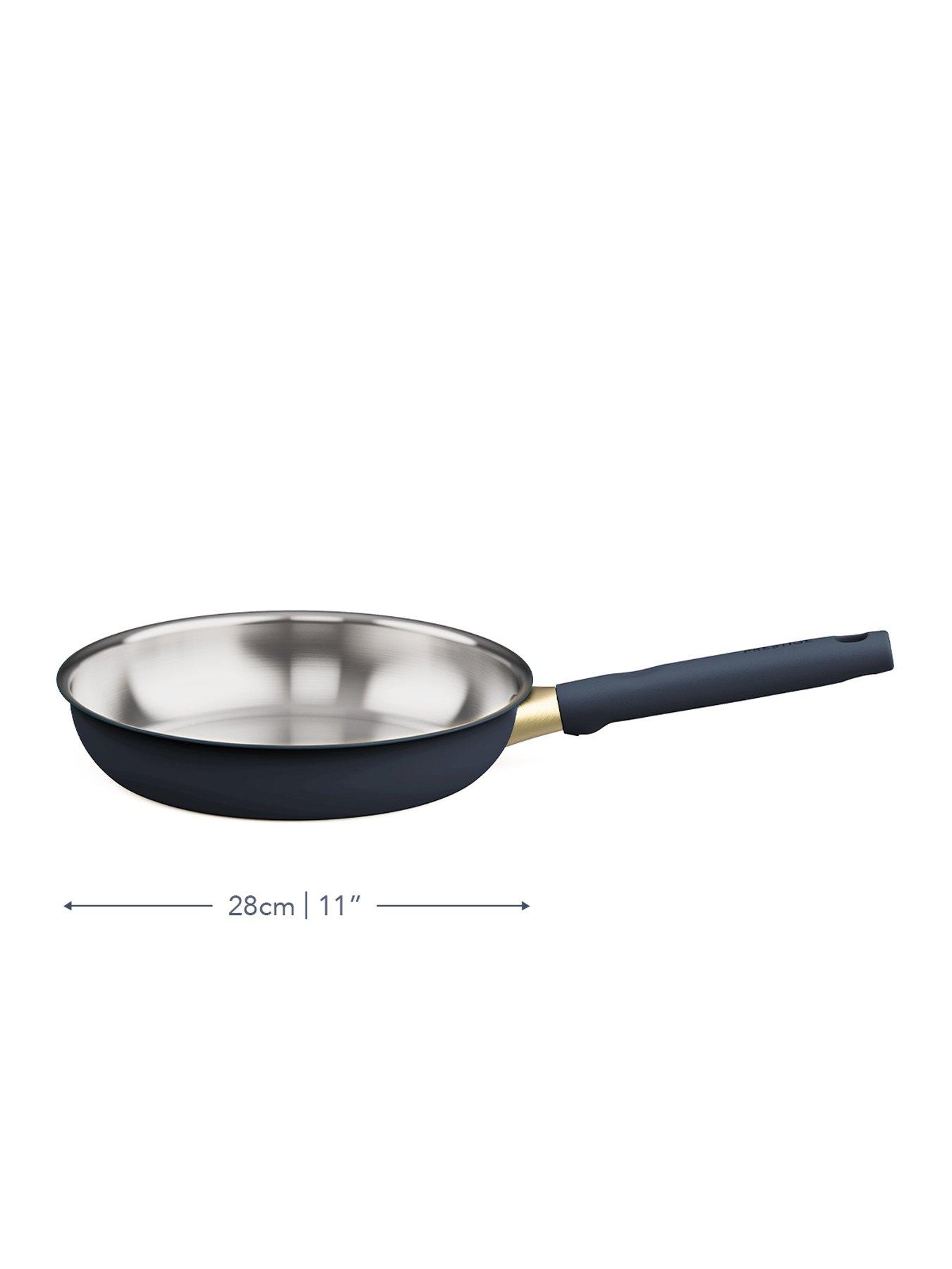 Image 2 of 5 of Prestige Prestige Stainless Edition - 28cm Uncoated Frying Pan: French Navy