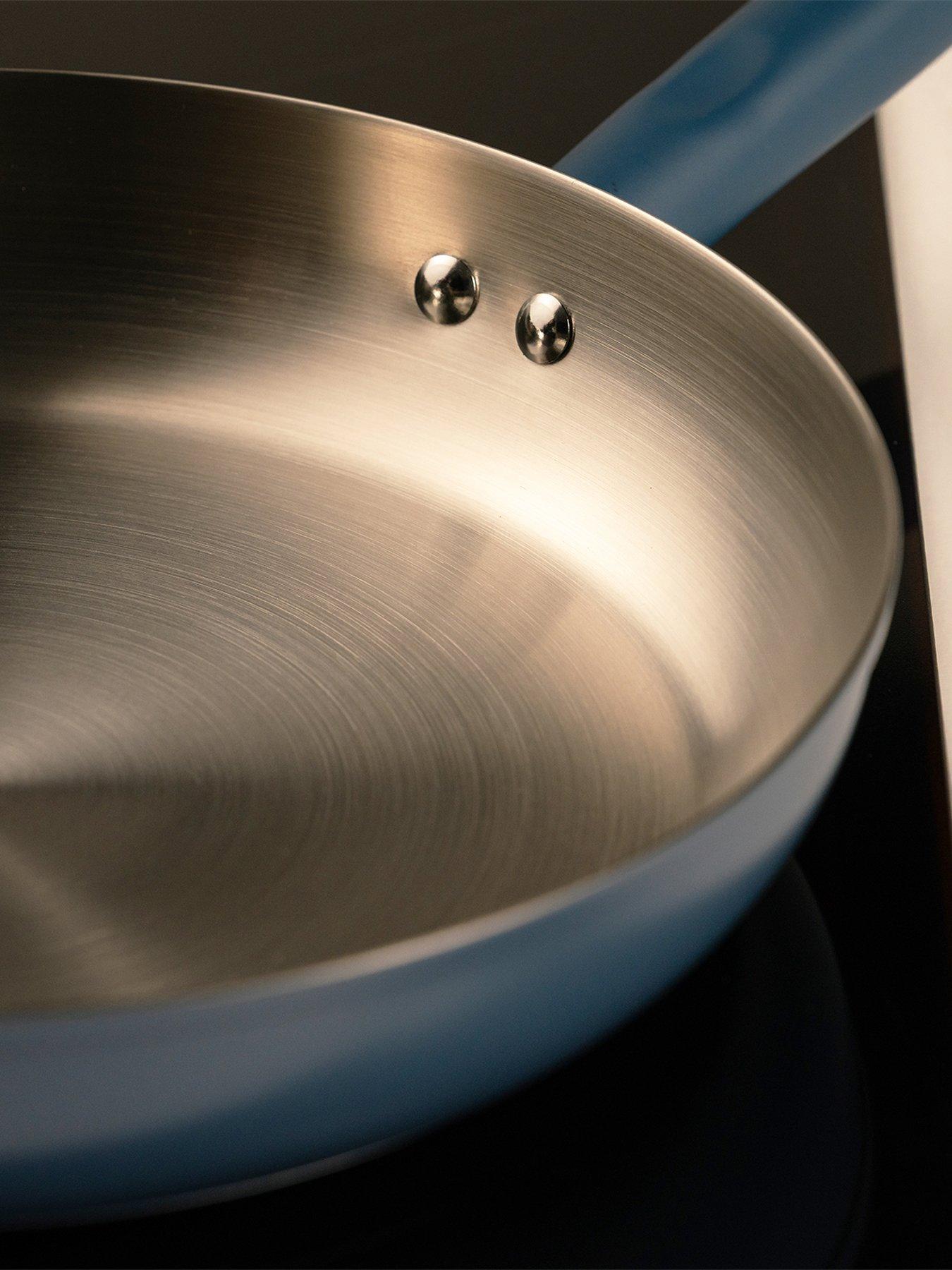 Image 4 of 5 of Prestige Prestige Stainless Edition - 28cm Uncoated Frying Pan: French Navy