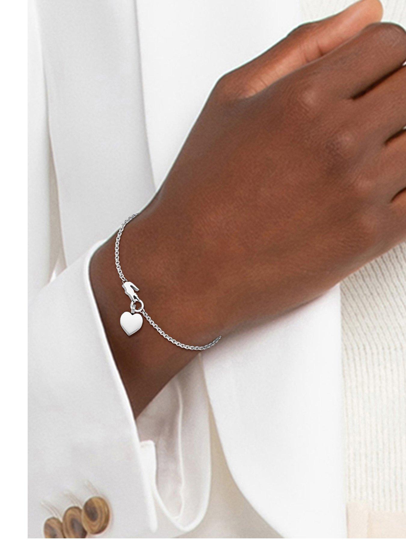 Lacoste Lacoste Jewelry Ladies' Love My Croc Stainless Steel Heart Bracelet