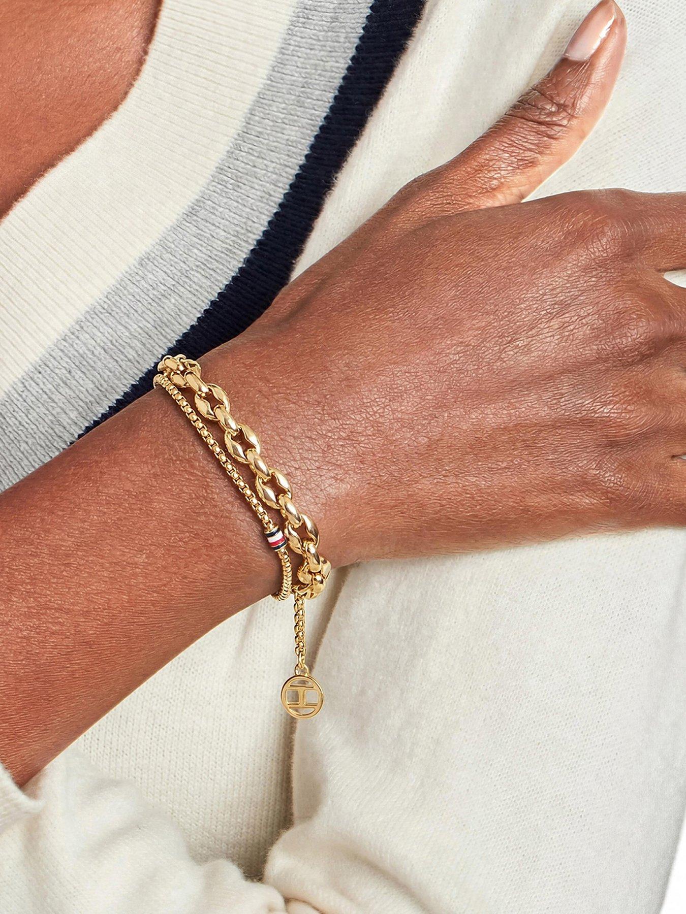 Tommy Hilfiger Tommy Hilfiger Women's Gold Layered Bracelet
