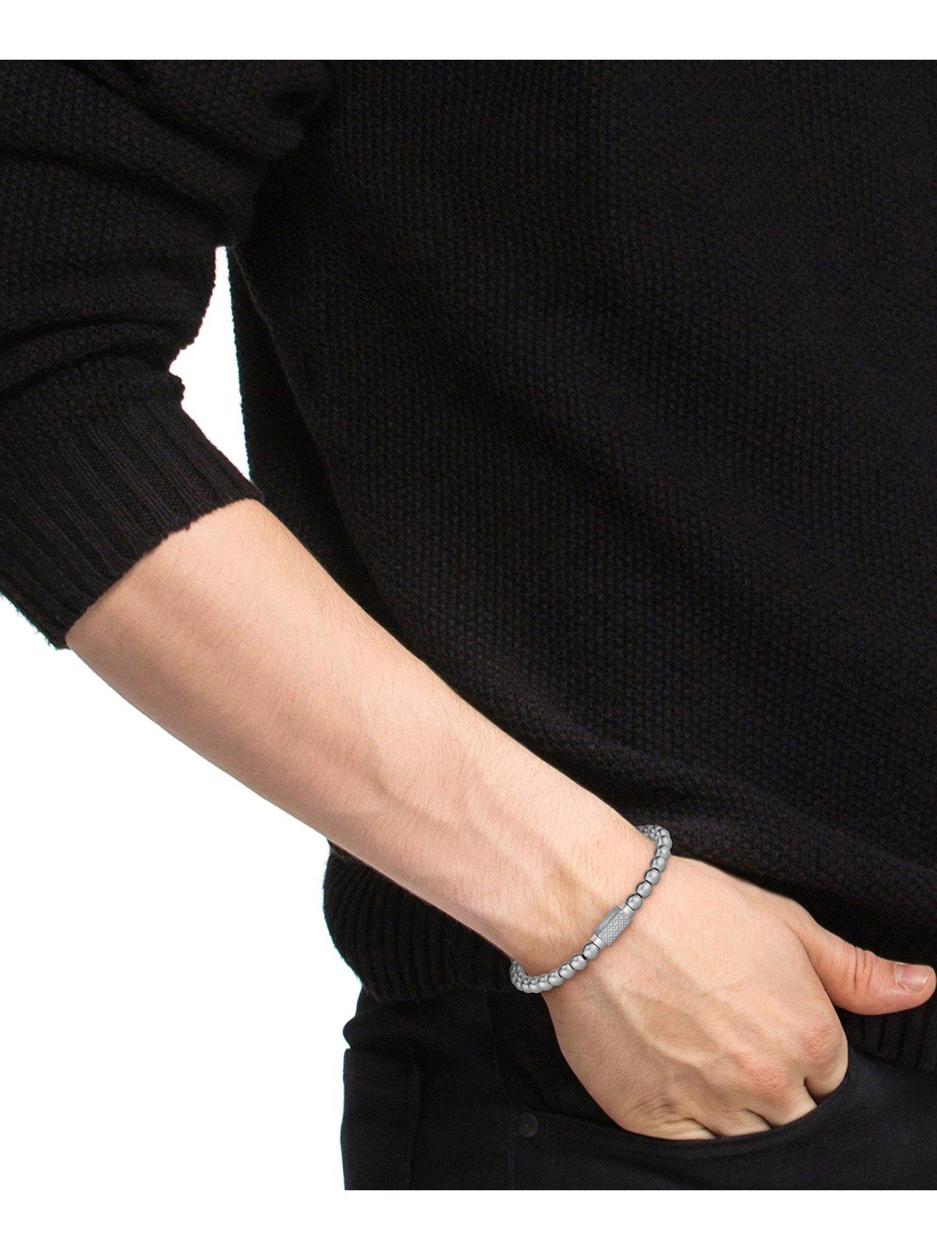 Image 5 of 5 of Lacoste Men's Matchpoint Stainless Steel Bead Bracelet