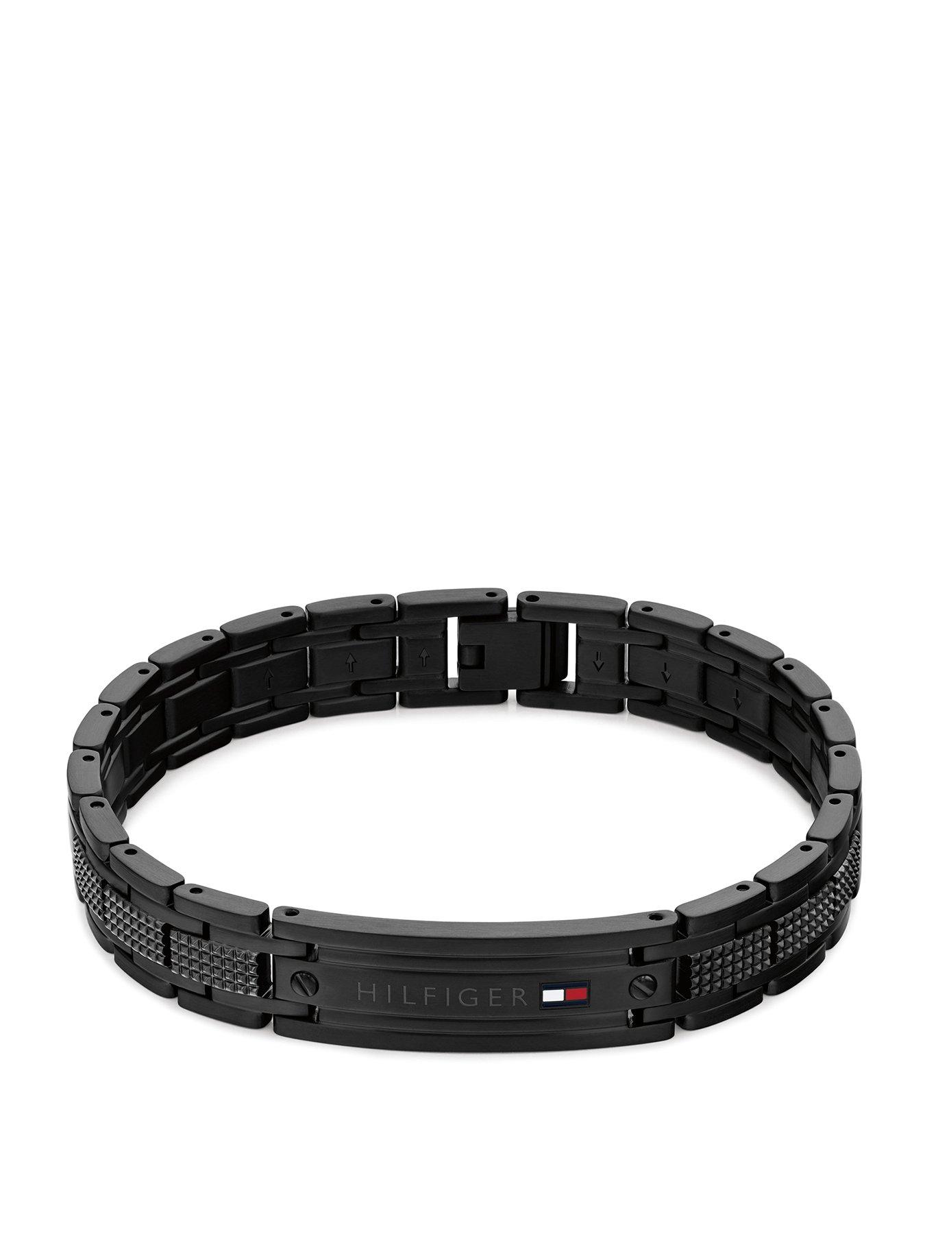 Image 1 of 2 of Tommy Hilfiger Tommy Hilfiger Men's TH-Oxford Black IP Bracelet