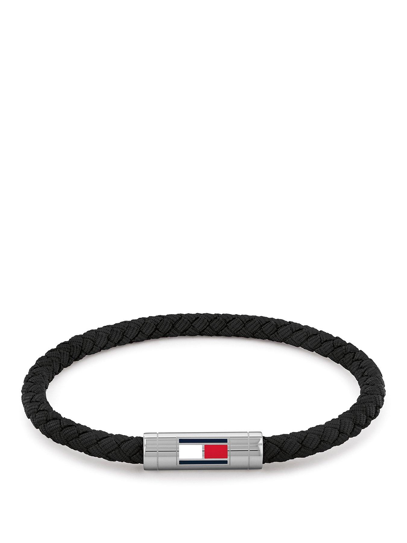 Tommy Hilfiger Tommy Hilfiger Men's Black Nylon Bracelet