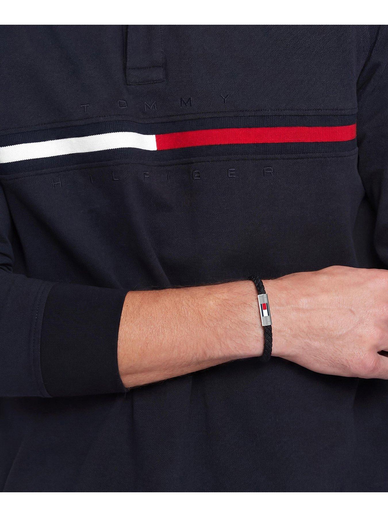 Image 2 of 2 of Tommy Hilfiger Men's Black Nylon Bracelet