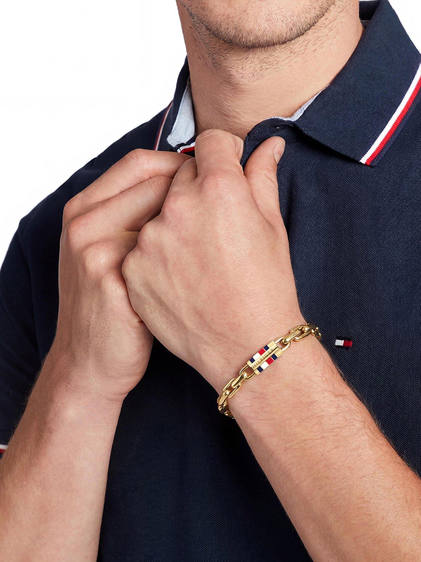 Image 3 of 4 of Tommy Hilfiger Tommy Hilfiger Men's Gold Plated Chain Bracelet