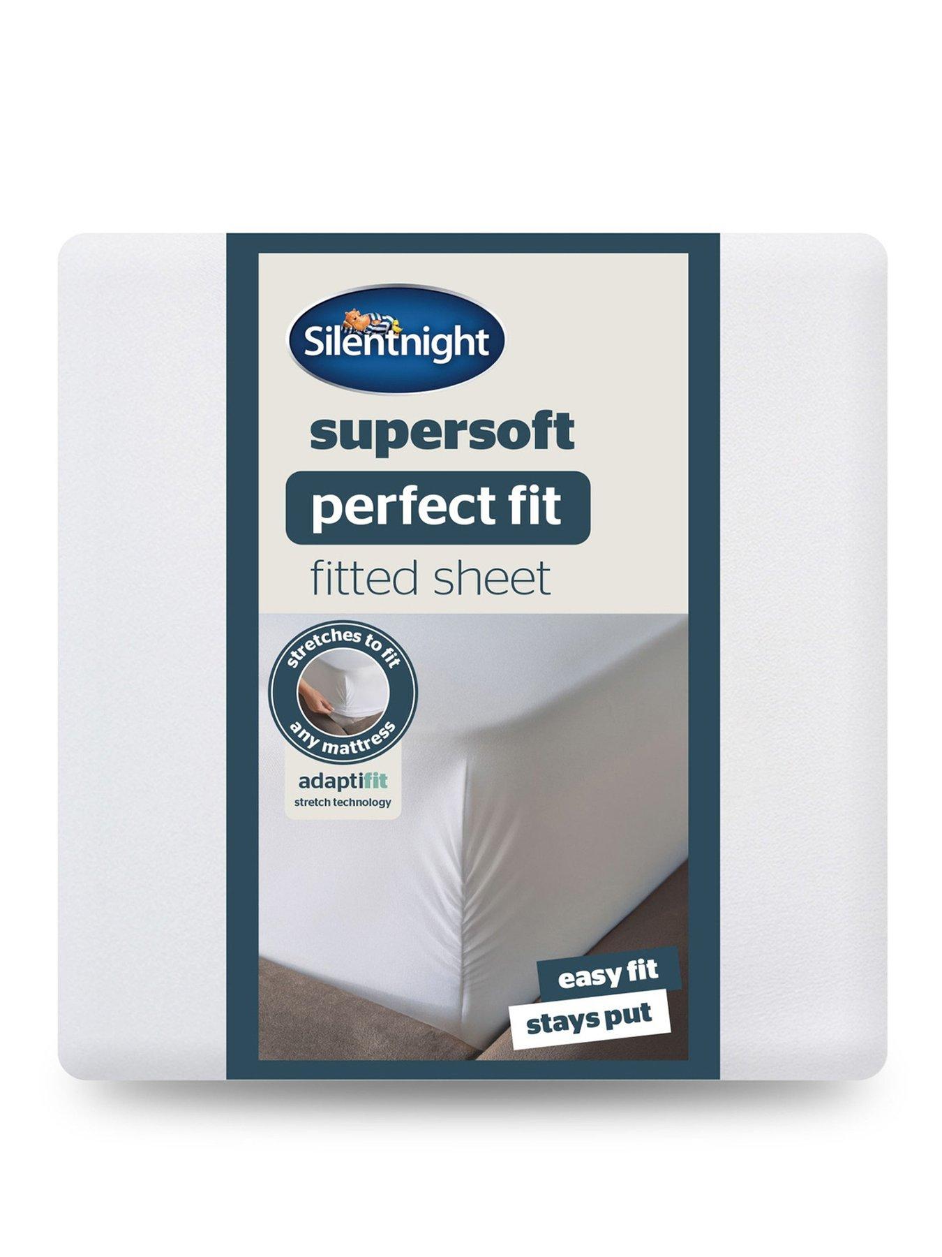 Image 2 of 6 of Silentnight Supersoft Perfect Fit Fitted Sheet - White