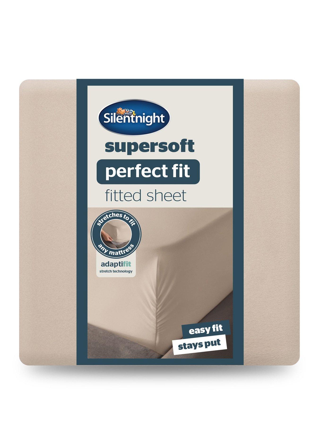 Image 2 of 6 of Silentnight Supersoft Perfect Fit Fitted Sheet - Natural