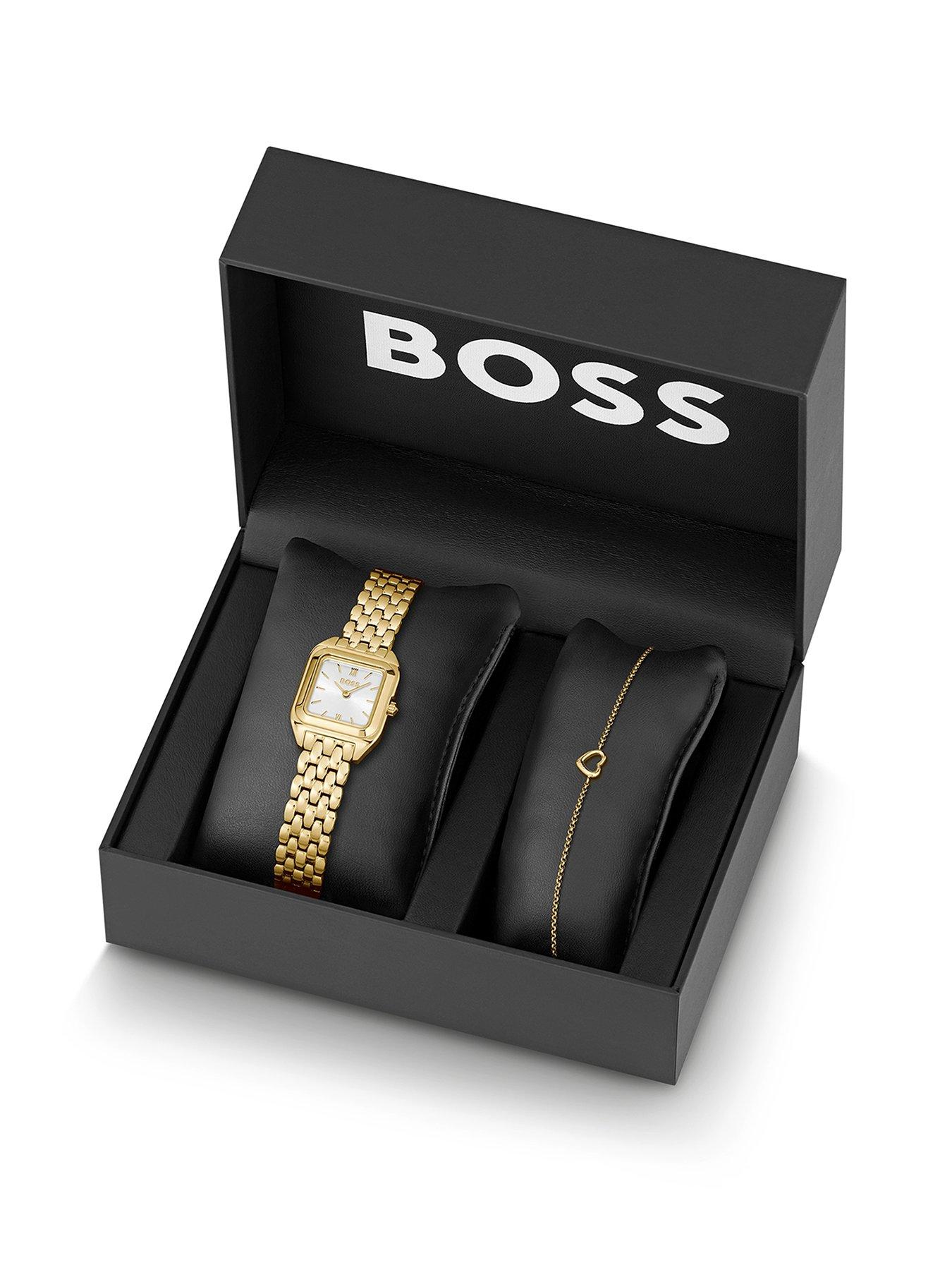 Image 1 of 2 of BOSS BOSS Giftset Mae Petite Gold Ip Watch and Bracelet