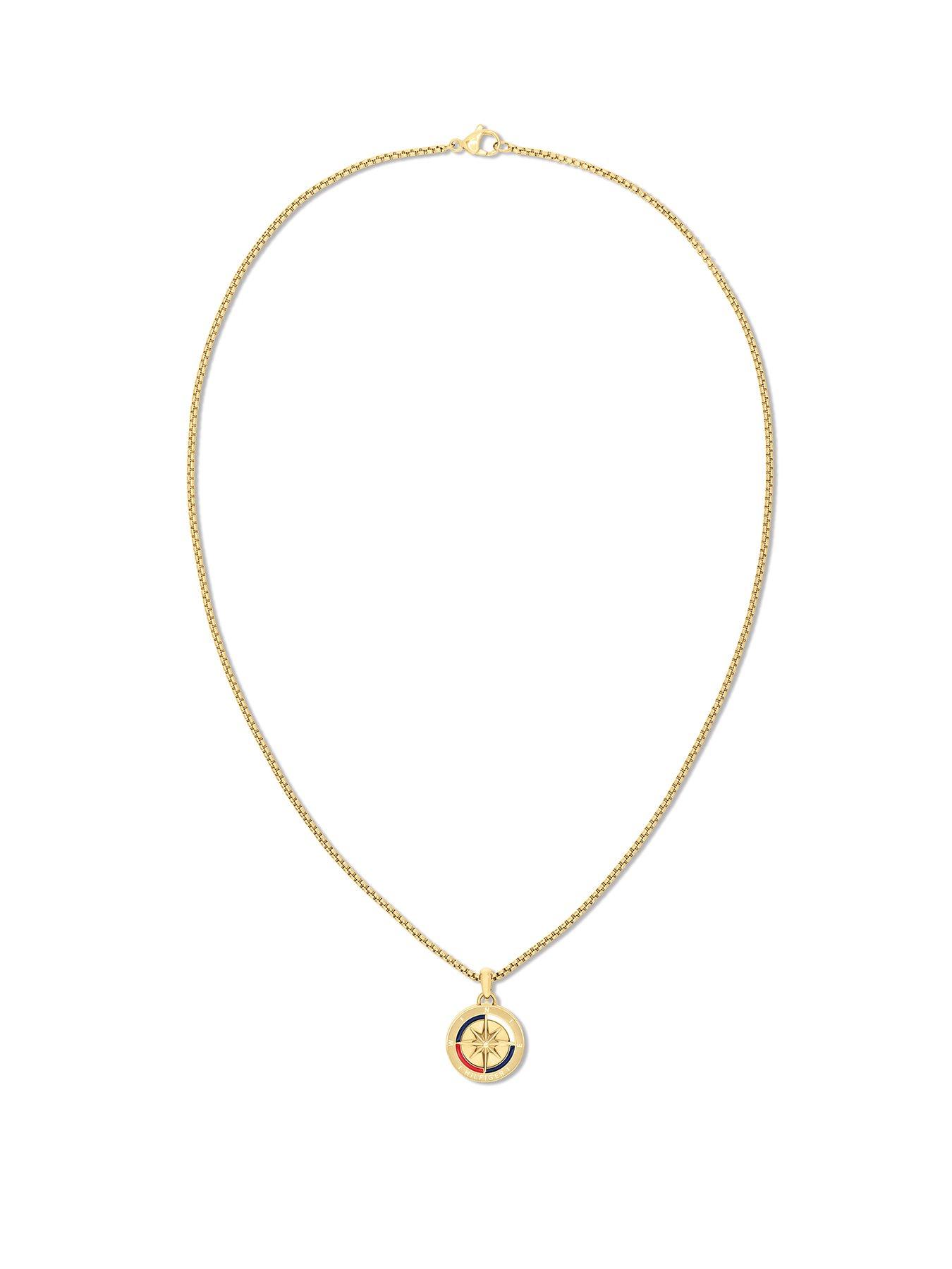 Tommy Hilfiger Tommy Hilfiger Men's Gold Plated Pendant Necklace