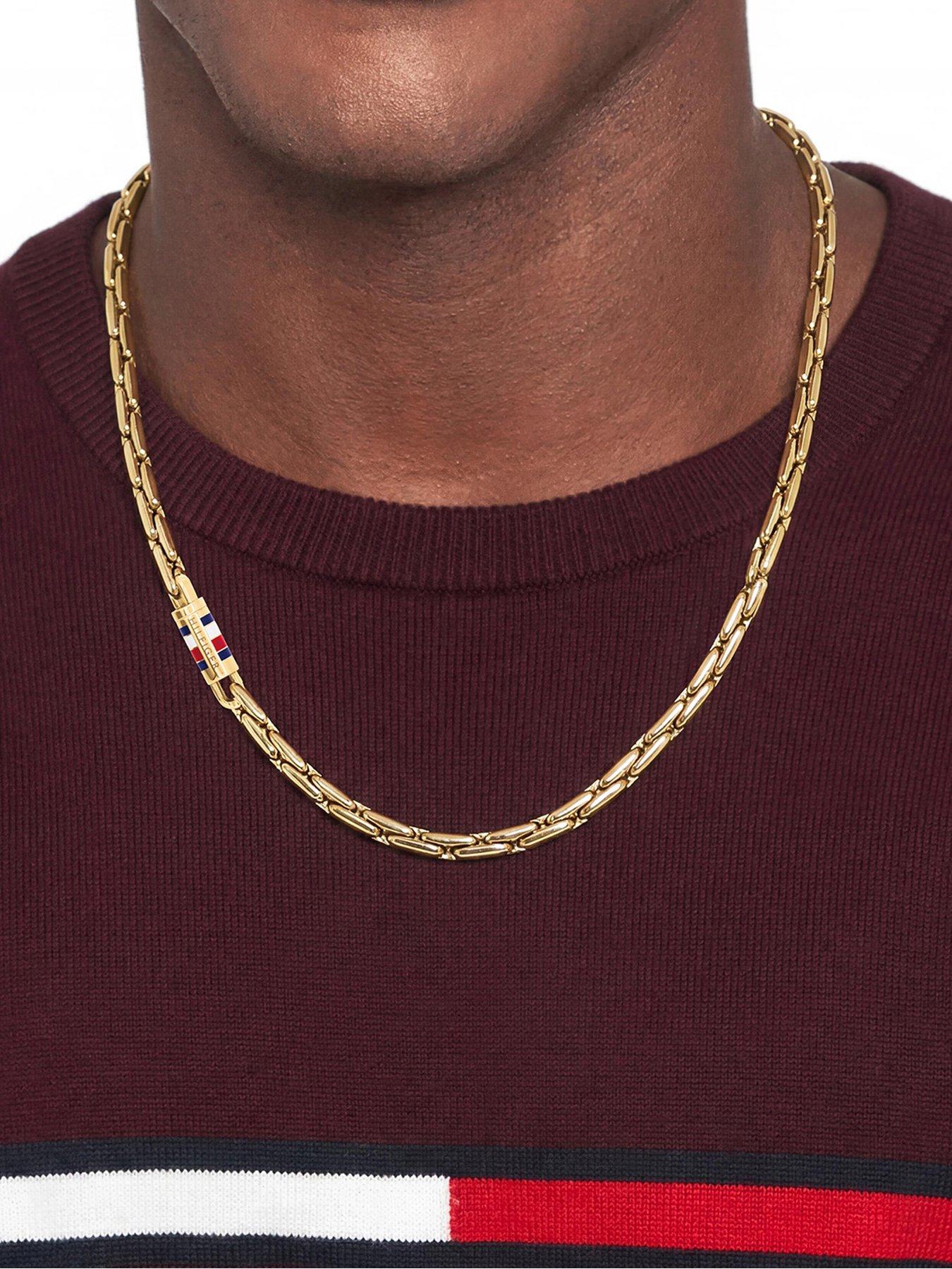 Image 3 of 3 of Tommy Hilfiger Tommy Hilfiger Men's Gold Plated Chain Necklace